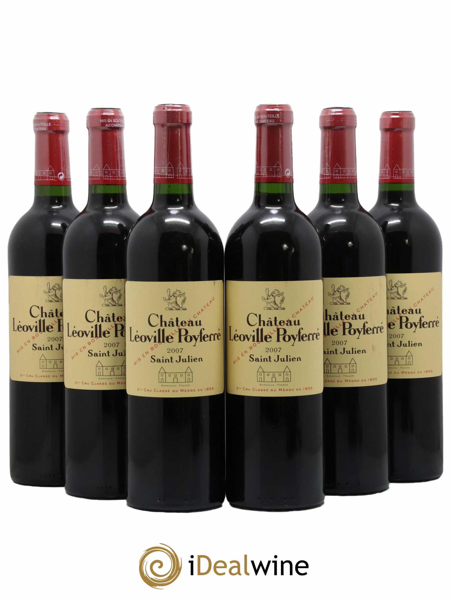Château Léoville Poyferré 2ème Grand Cru Classé 2007 - Lot de 6 bouteilles - 0