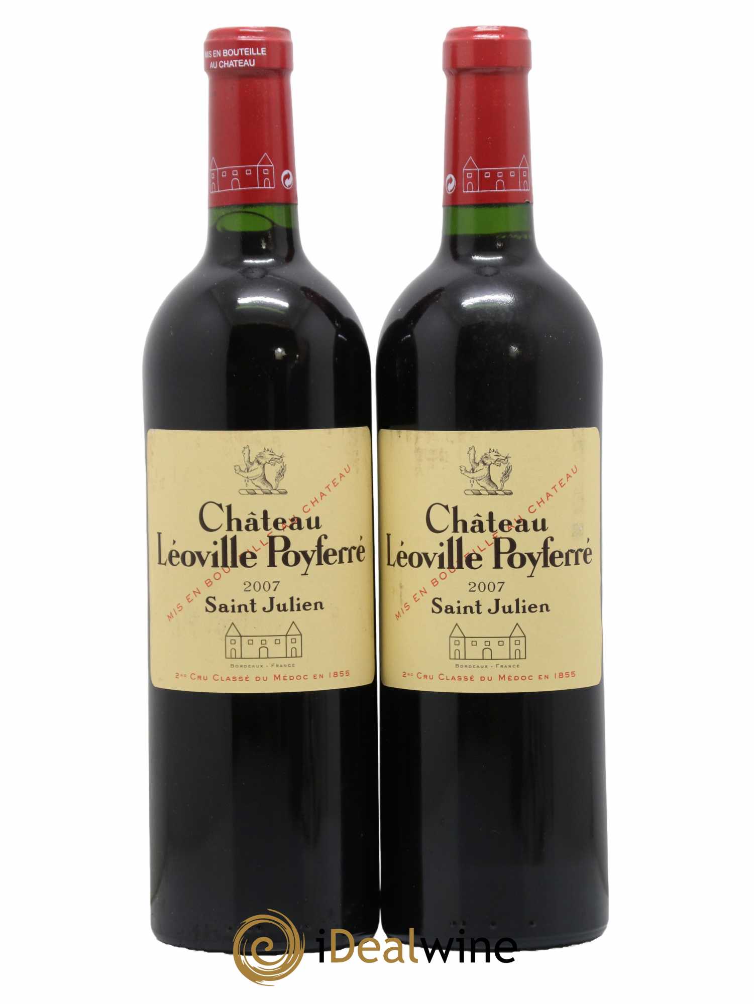 Château Léoville Poyferré 2ème Grand Cru Classé 2007 - Lot de 2 bouteilles - 0