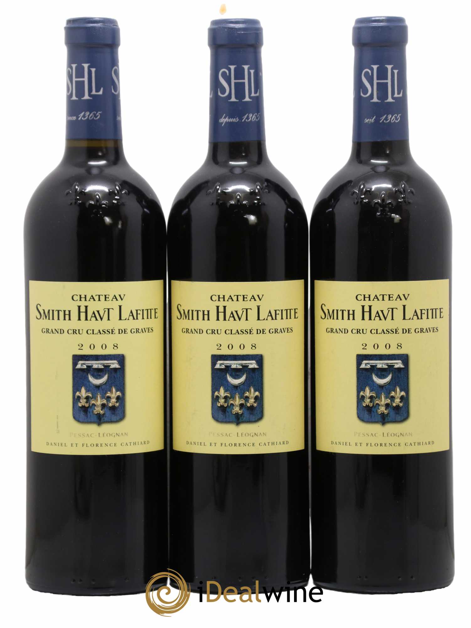 Château Smith Haut Lafitte Cru Classé de Graves 2008 - Lot de 3 bouteilles - 0