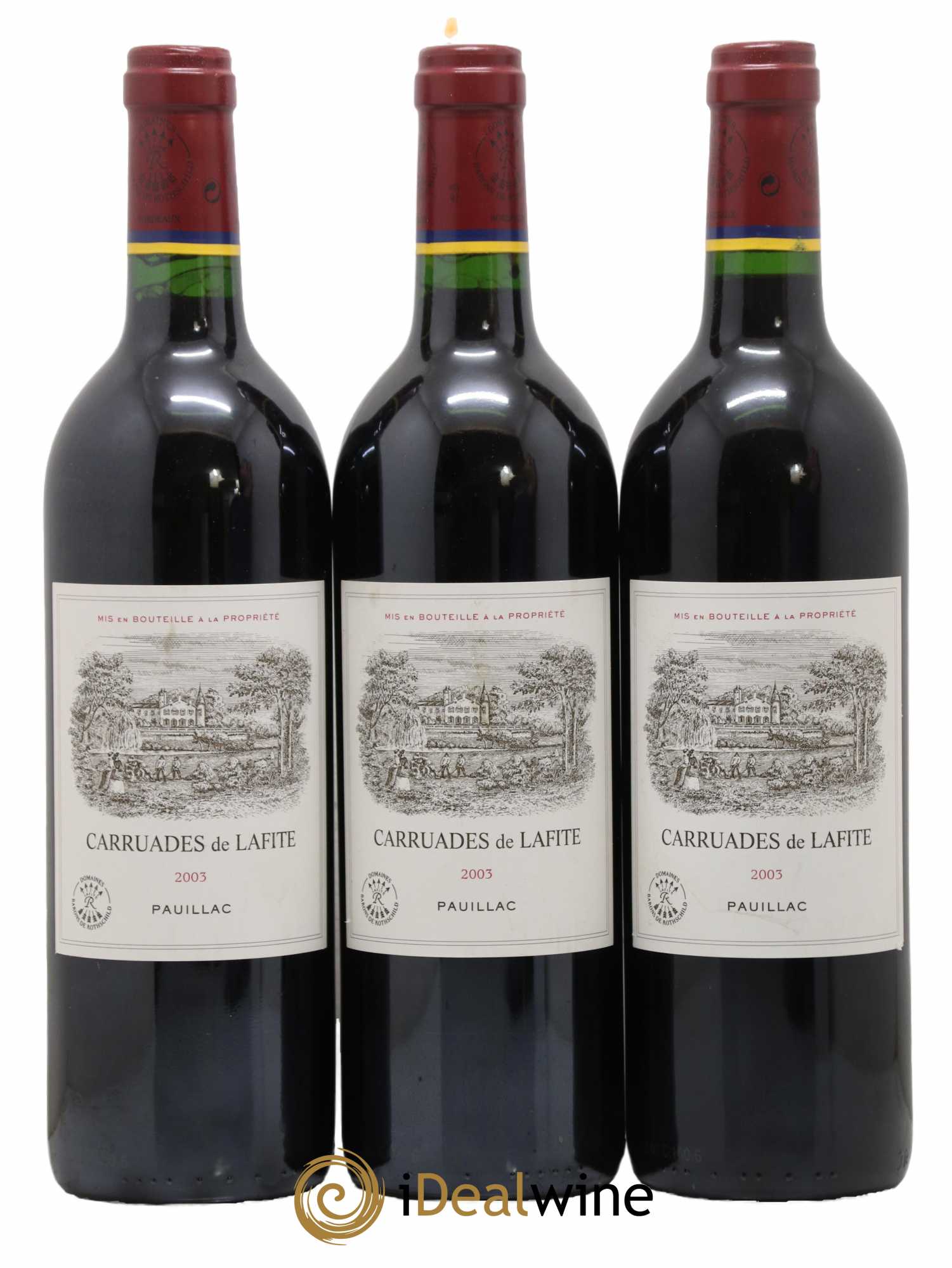 Carruades de Lafite Rothschild Second Vin 2003 - Lot de 3 bouteilles - 0