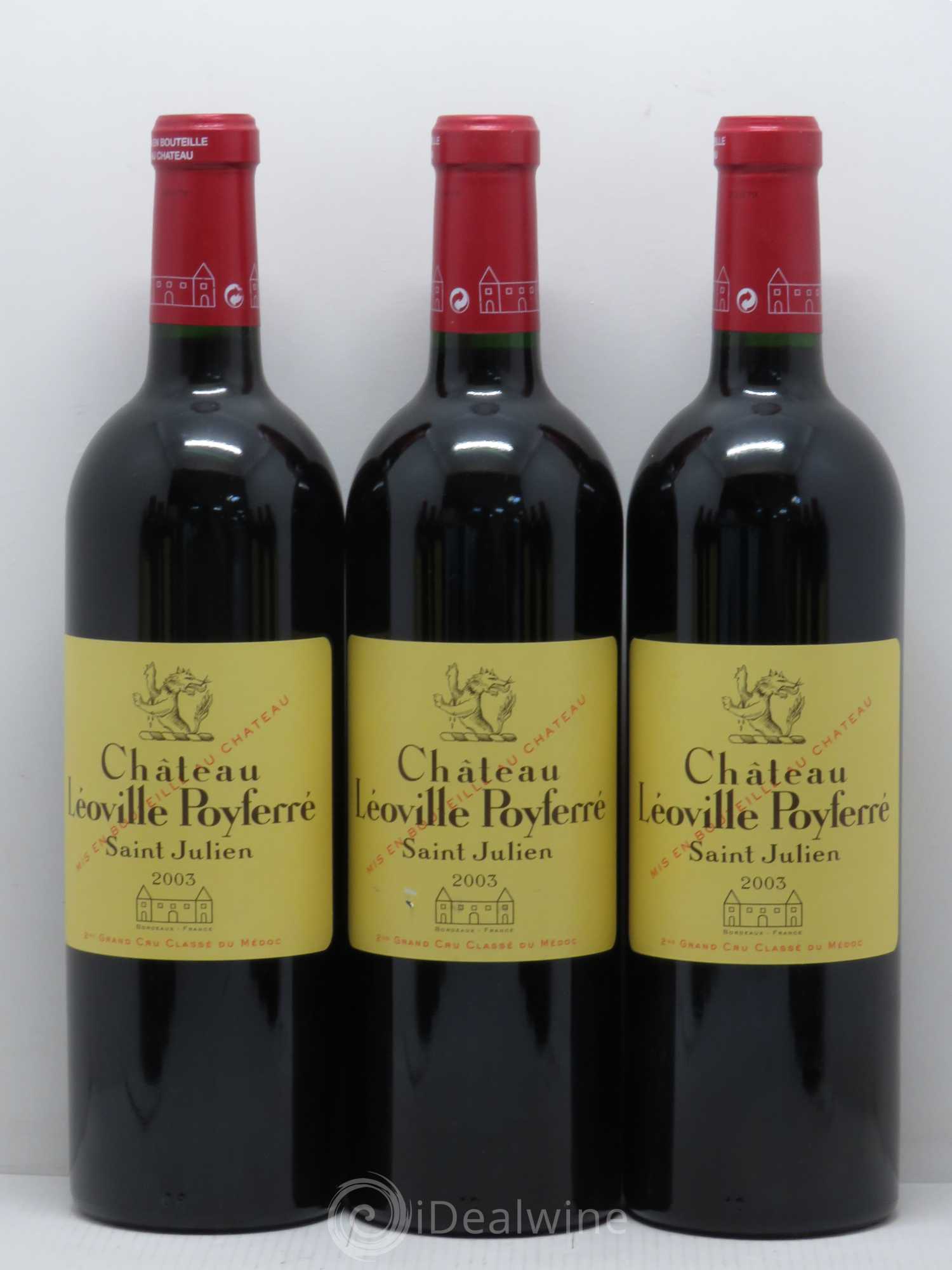 Château Léoville Poyferré 2ème Grand Cru Classé 2003 - Lot de 12 bouteilles - 2
