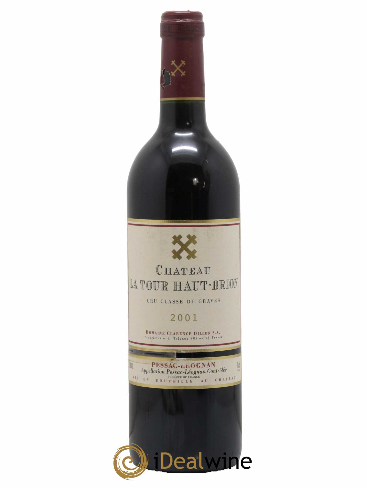 Château la Tour Haut-Brion Cru Classé de Graves 2001 - Lot de 1 bouteille - 0
