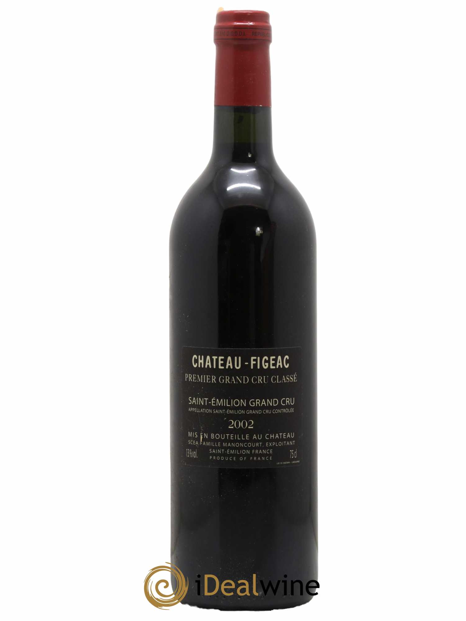 Château Figeac 1er Grand Cru Classé A 2002 - Lot de 1 bouteille - 1