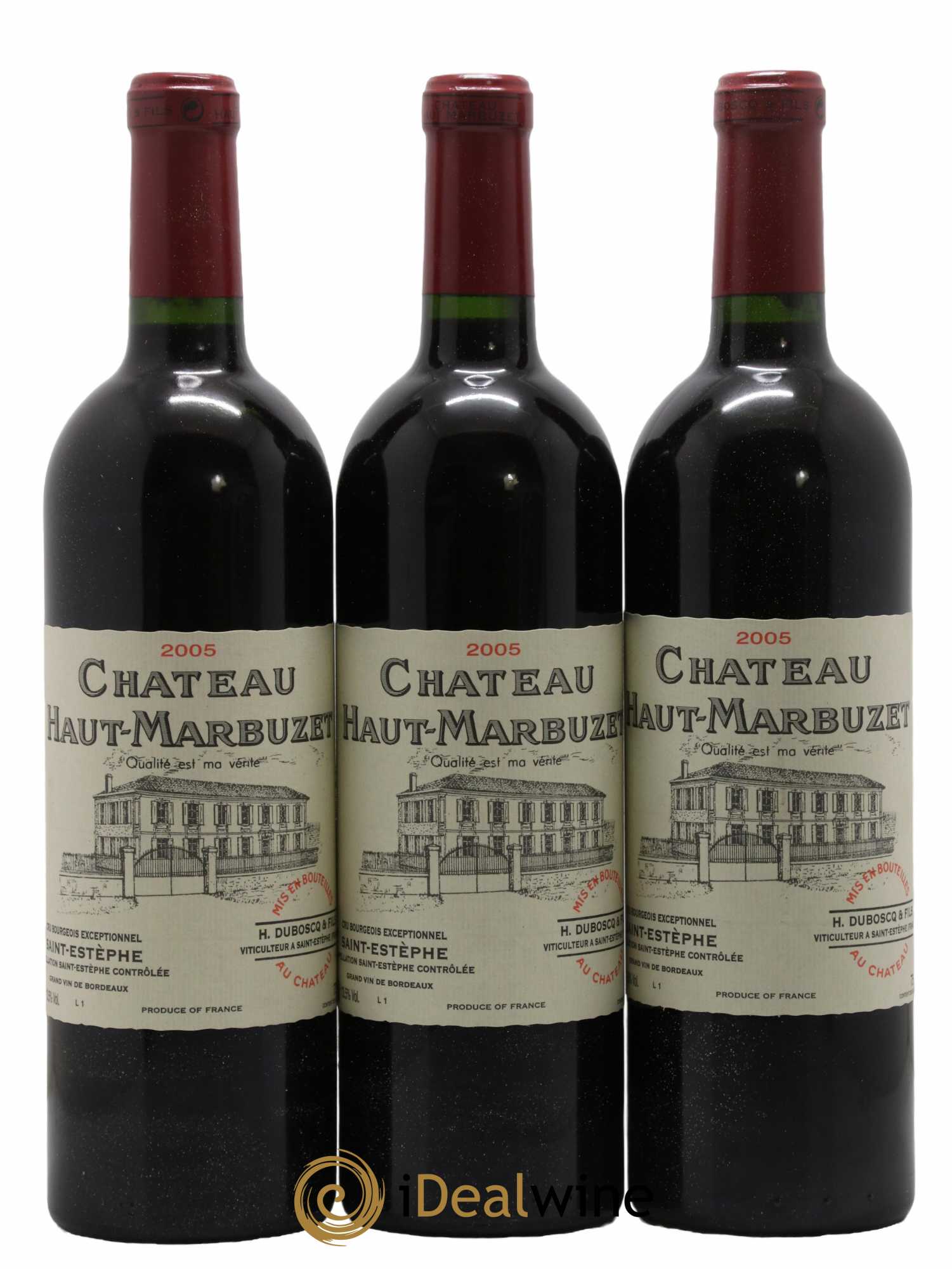 Château Haut Marbuzet 2005 - Lot de 3 bouteilles - 0
