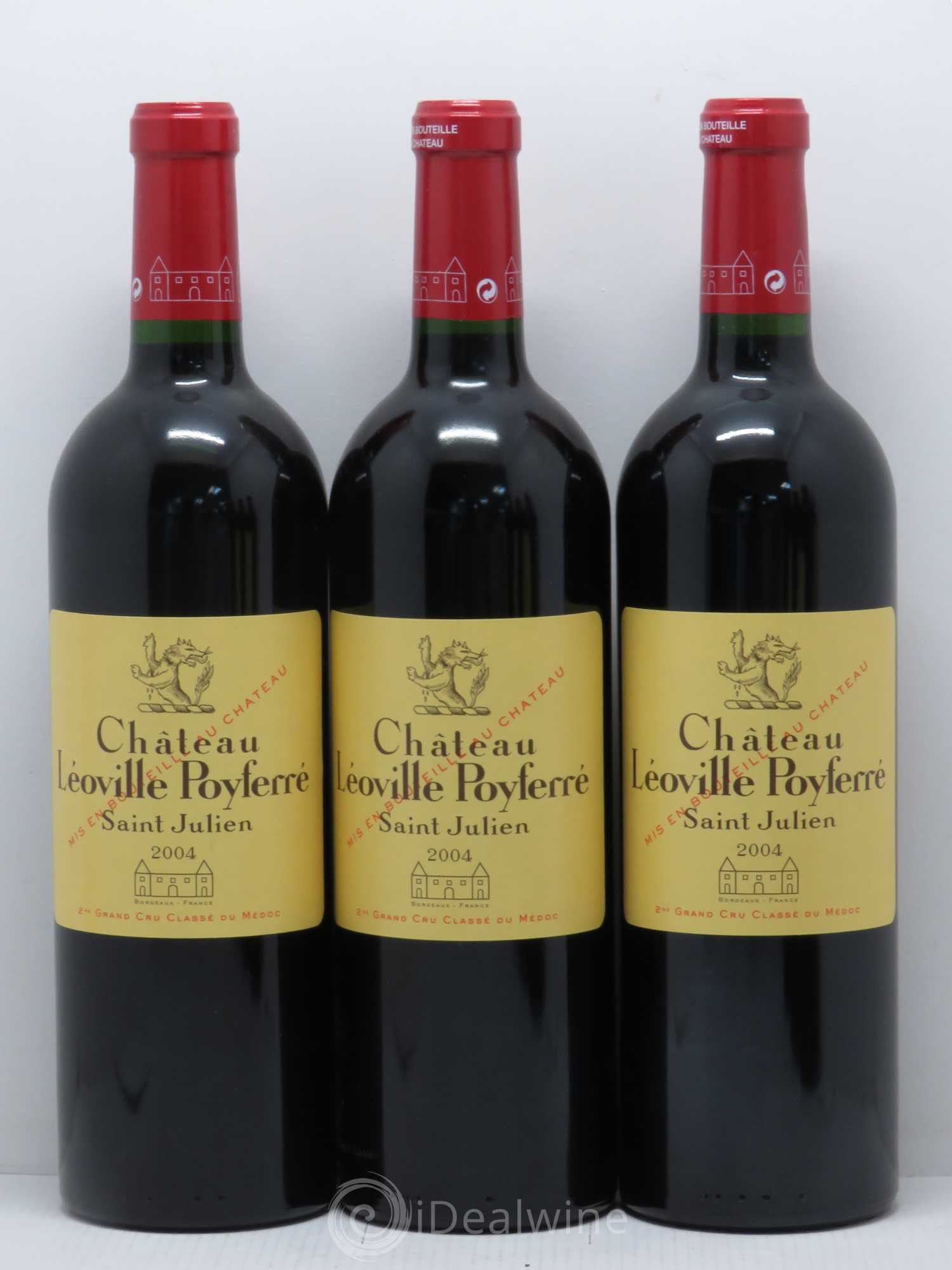 Château Léoville Poyferré 2ème Grand Cru Classé 2004 - Lot de 6 bouteilles - 1