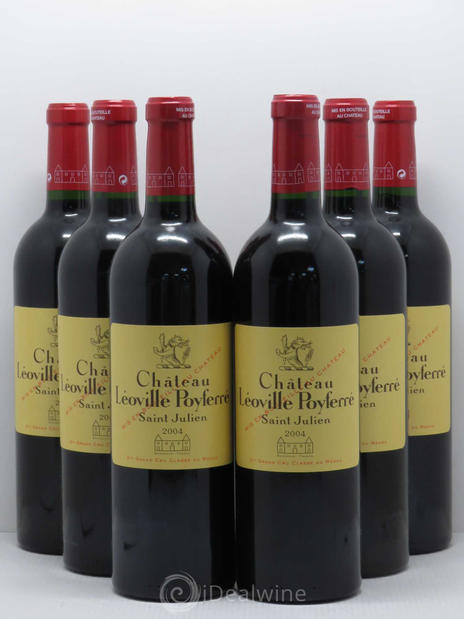 Château Léoville Poyferré 2ème Grand Cru Classé 2004 - Lot de 6 bouteilles - 0