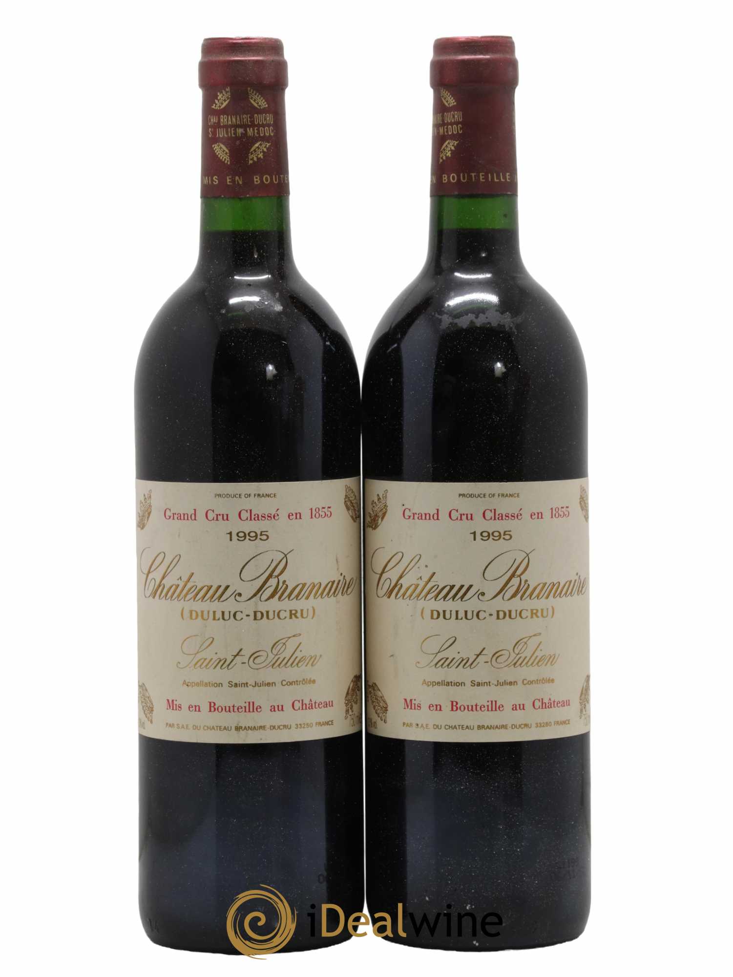 Château Branaire Ducru 4ème Grand Cru Classé 1995 - Lot de 2 bouteilles - 0