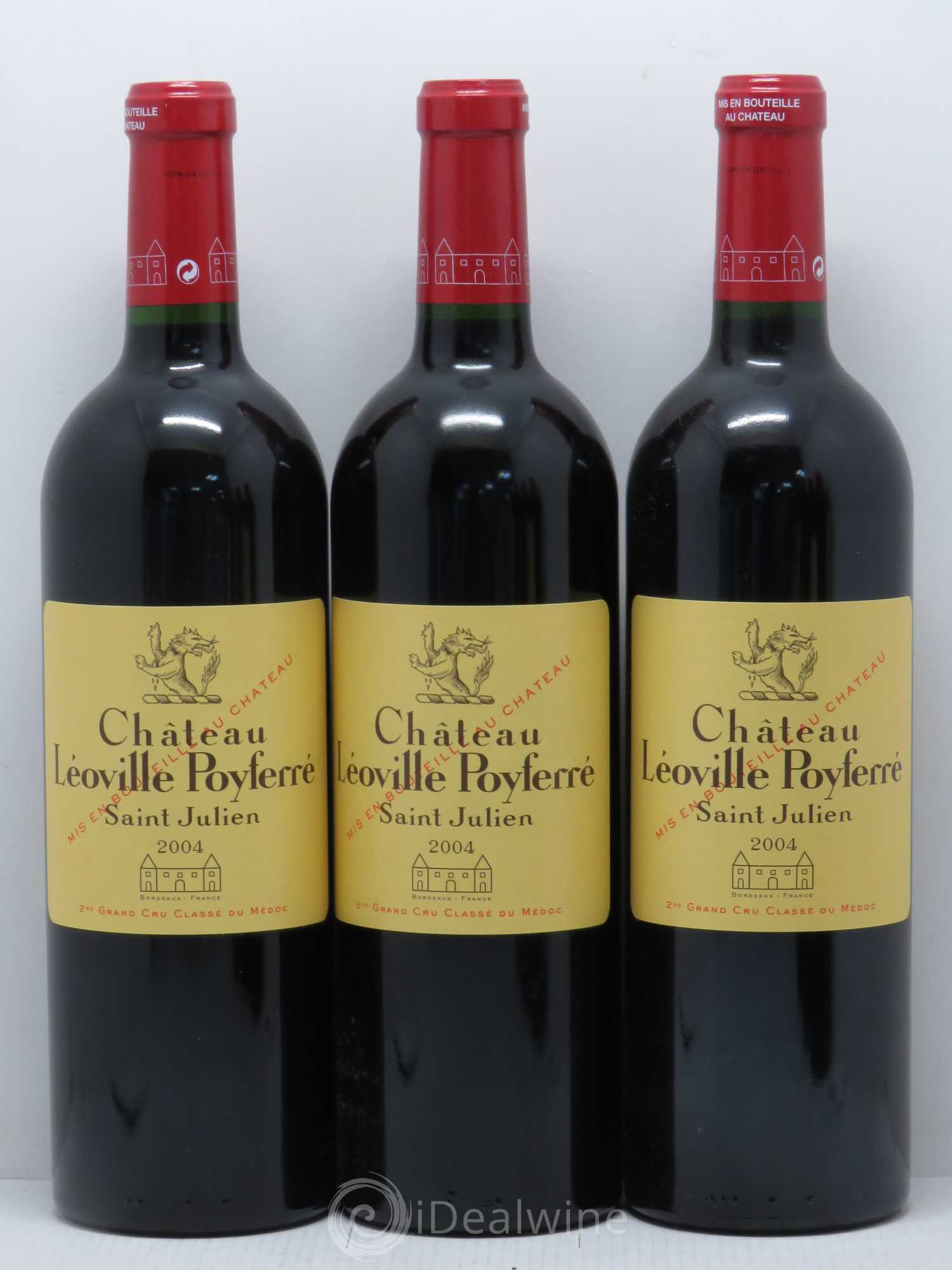 Château Léoville Poyferré 2ème Grand Cru Classé 2004 - Lot de 6 bouteilles - 1