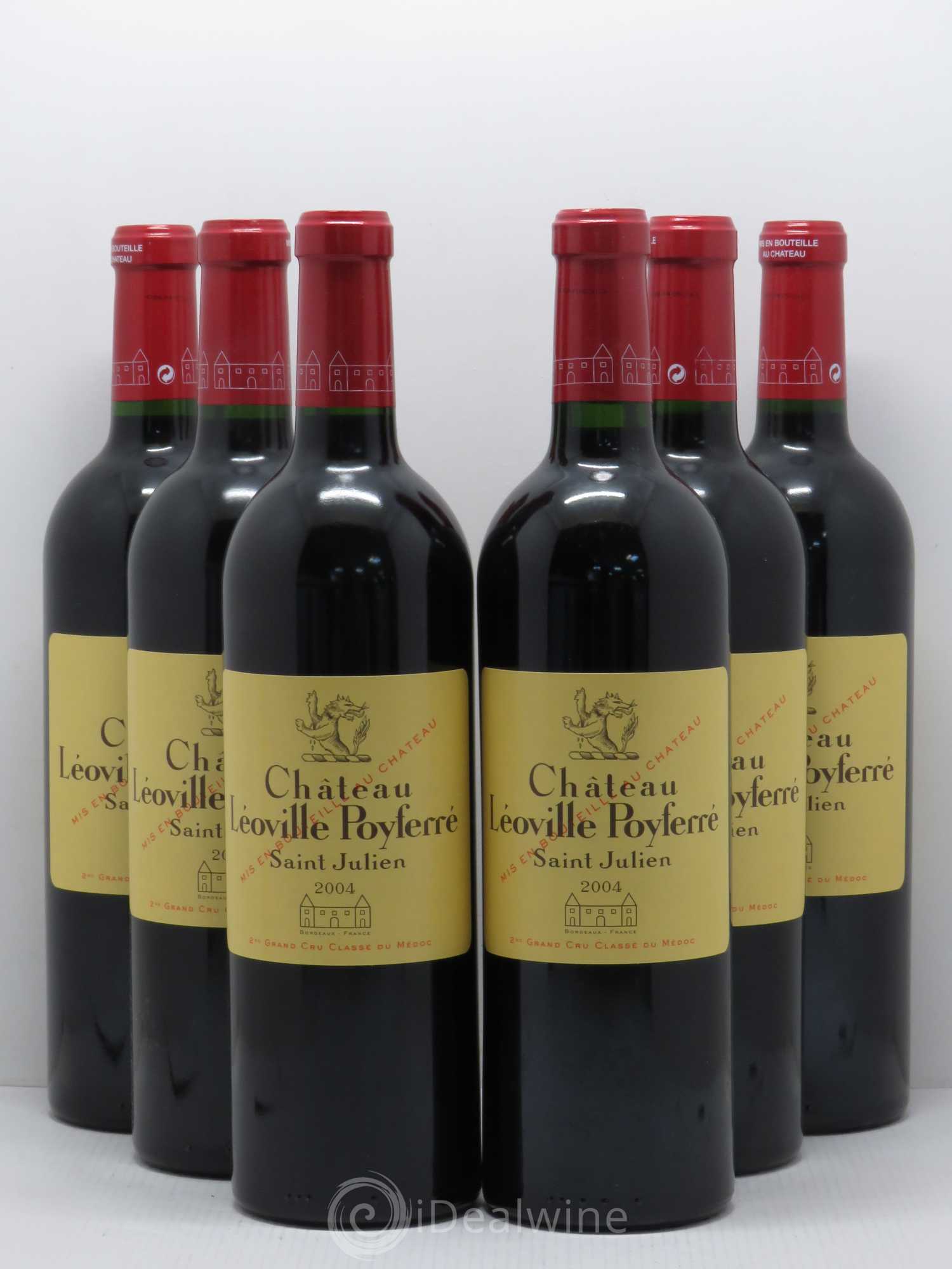 Château Léoville Poyferré 2ème Grand Cru Classé 2004 - Lot de 6 bouteilles - 0
