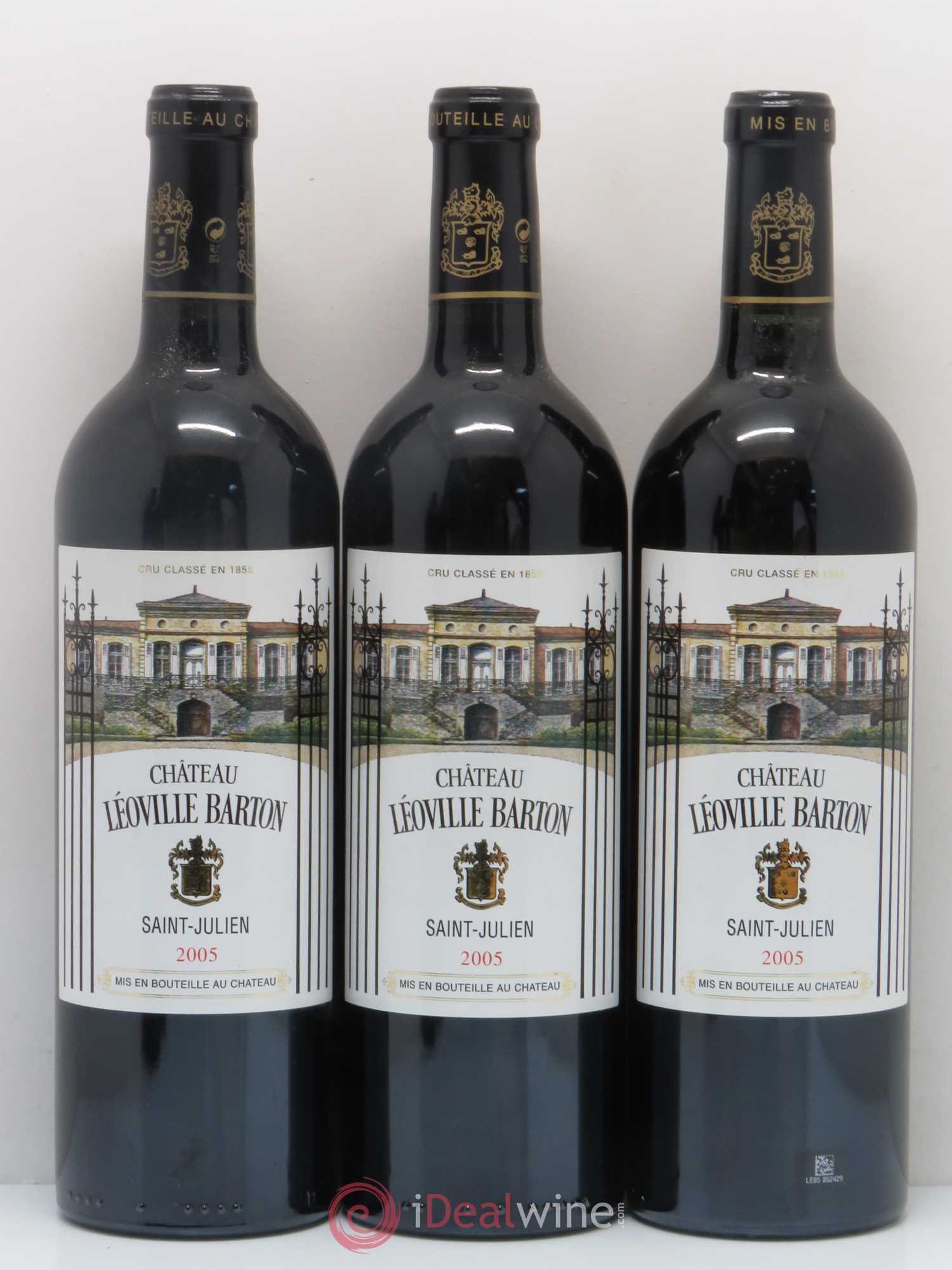 Château Léoville Barton 2ème Grand Cru Classé 2005 - Lot de 5 bouteilles - 1