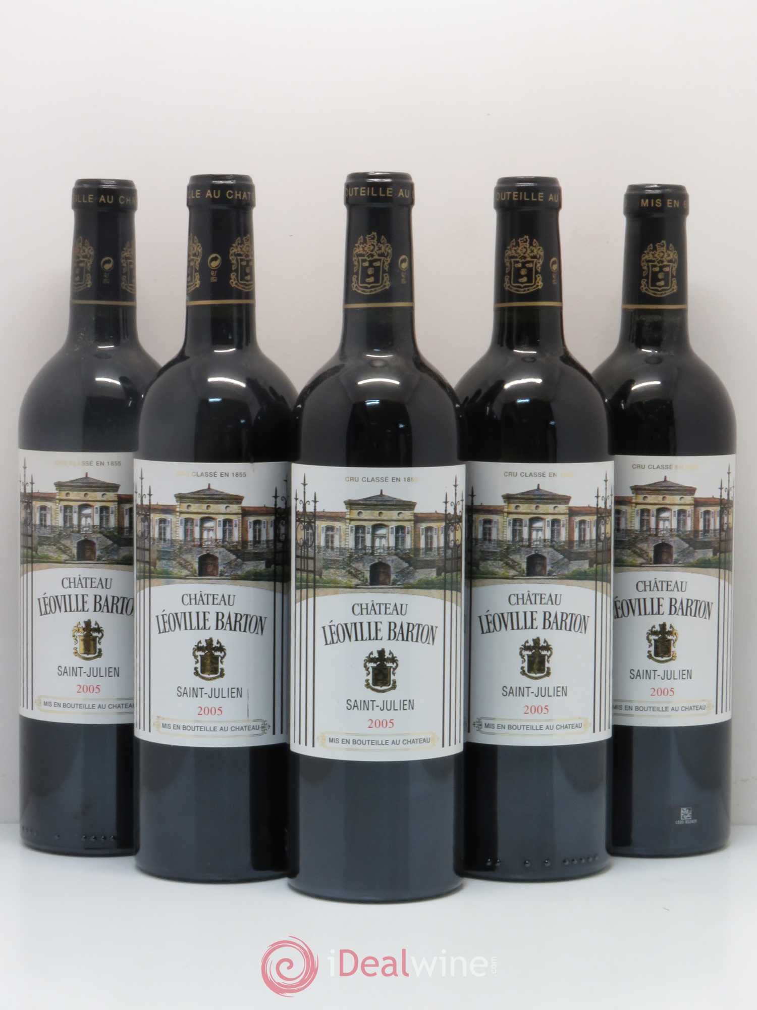 Château Léoville Barton 2ème Grand Cru Classé 2005 - Lot de 5 bouteilles - 0