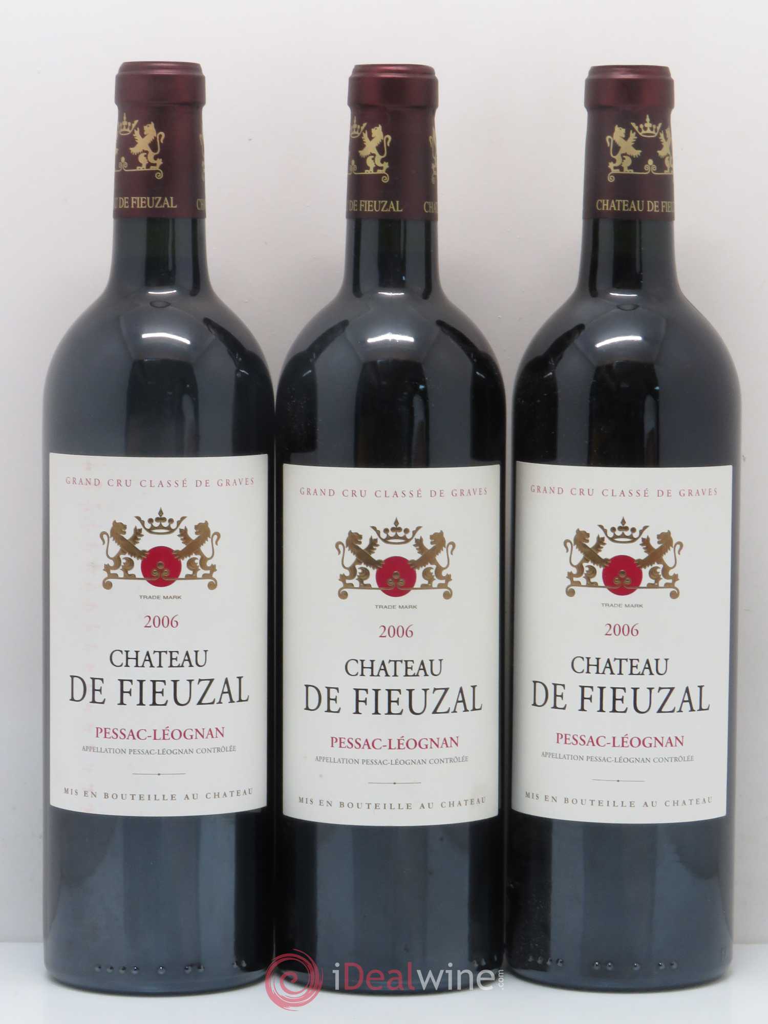 Château de Fieuzal Cru Classé de Graves 2006 - Lot de 3 bouteilles - 0