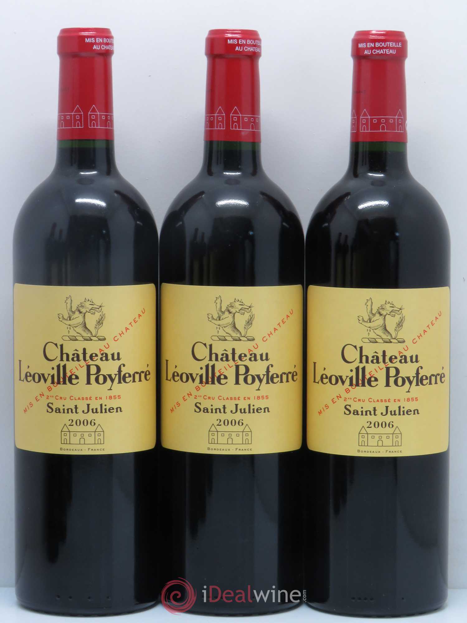 Château Léoville Poyferré 2ème Grand Cru Classé 2006 - Lot de 6 bouteilles - 1
