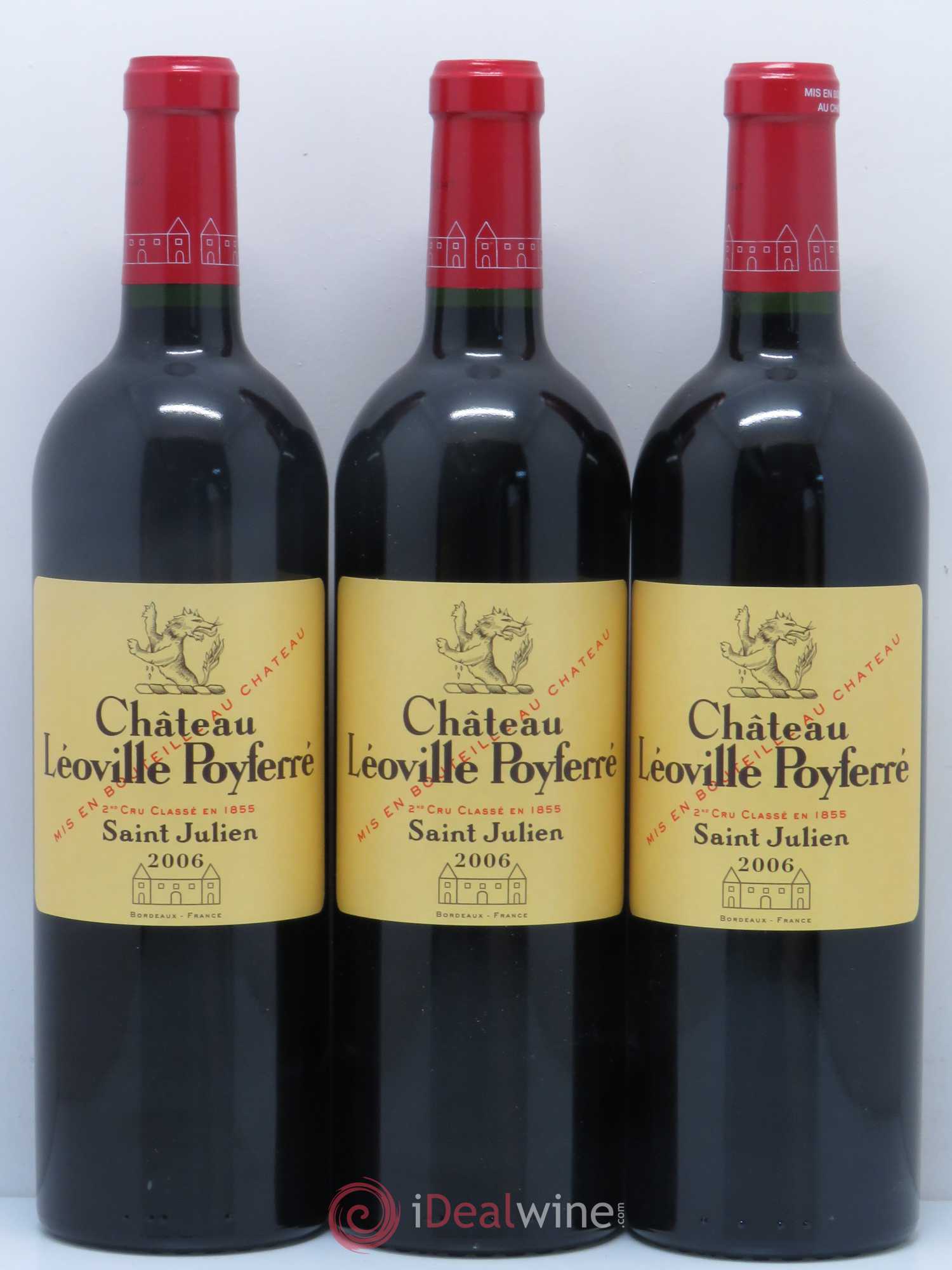 Château Léoville Poyferré 2ème Grand Cru Classé 2006 - Lot de 6 bouteilles - 2