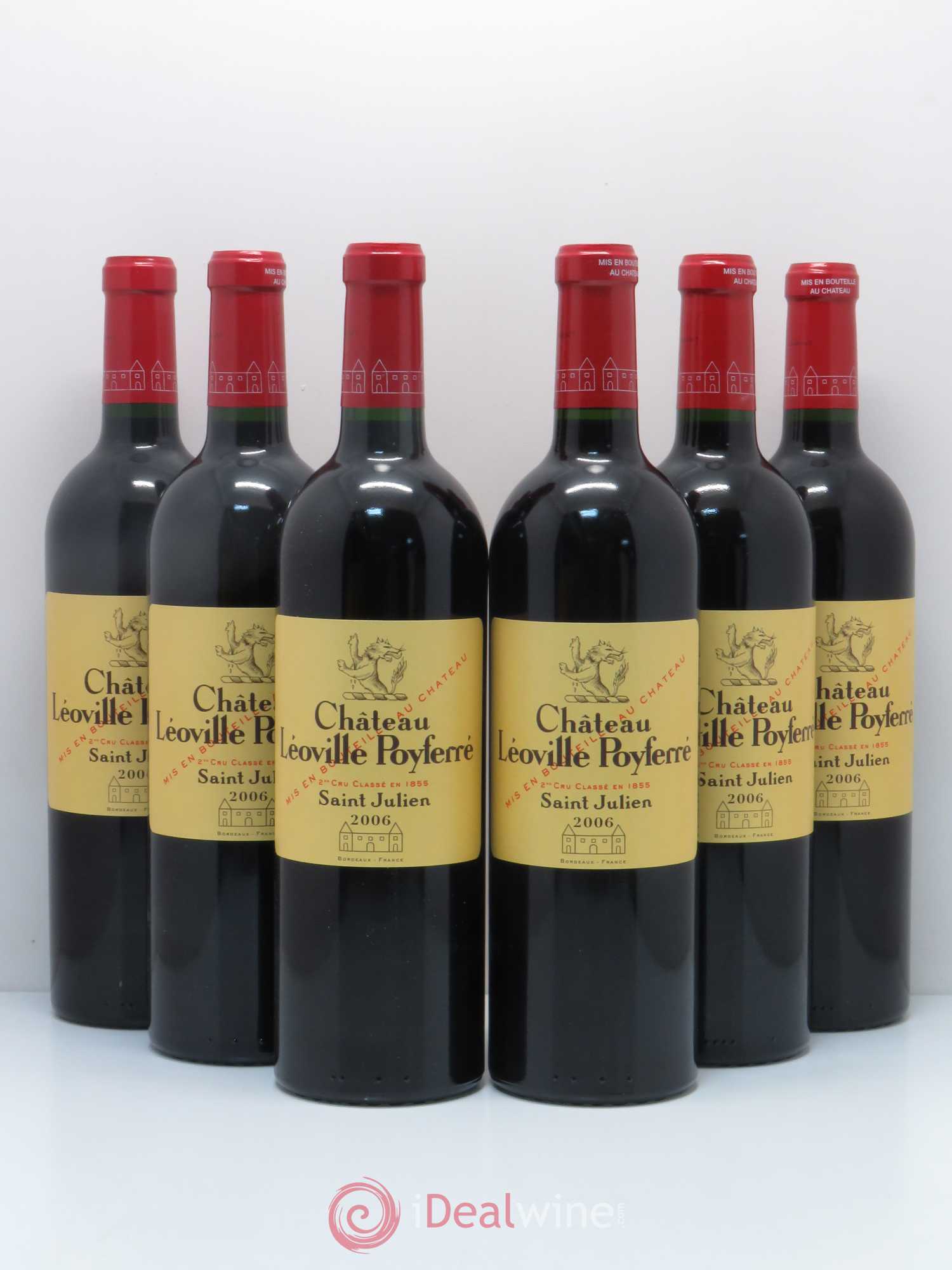 Château Léoville Poyferré 2ème Grand Cru Classé 2006 - Lot de 6 bouteilles - 0