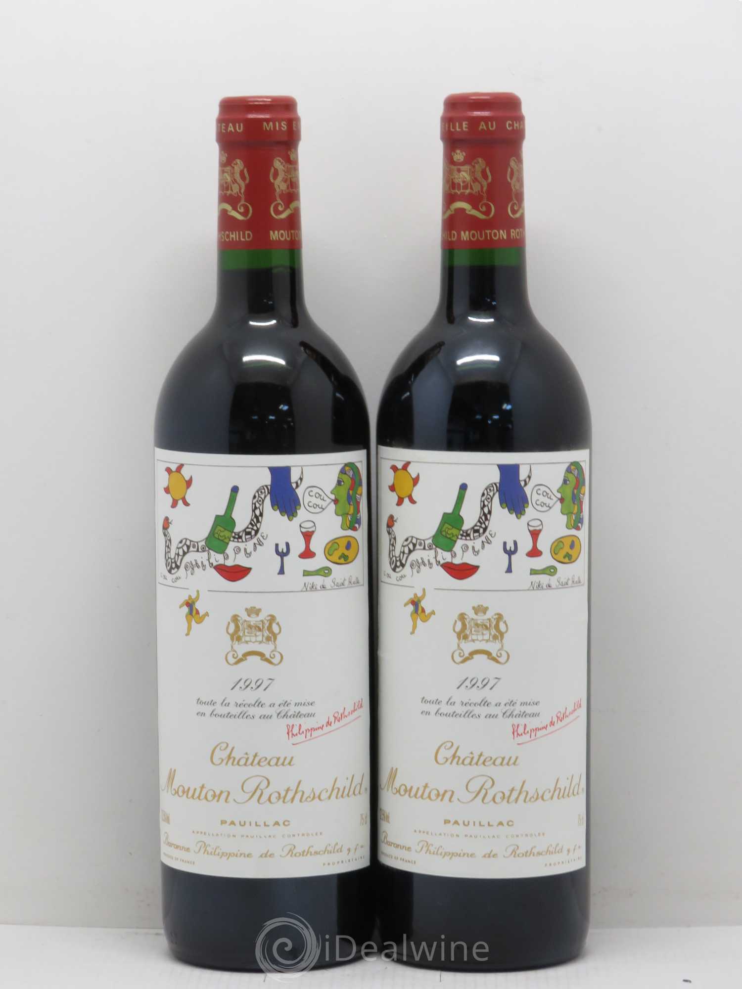 Château Mouton Rothschild 1er Grand Cru Classé 1997 - Lot de 2 bouteilles - 0