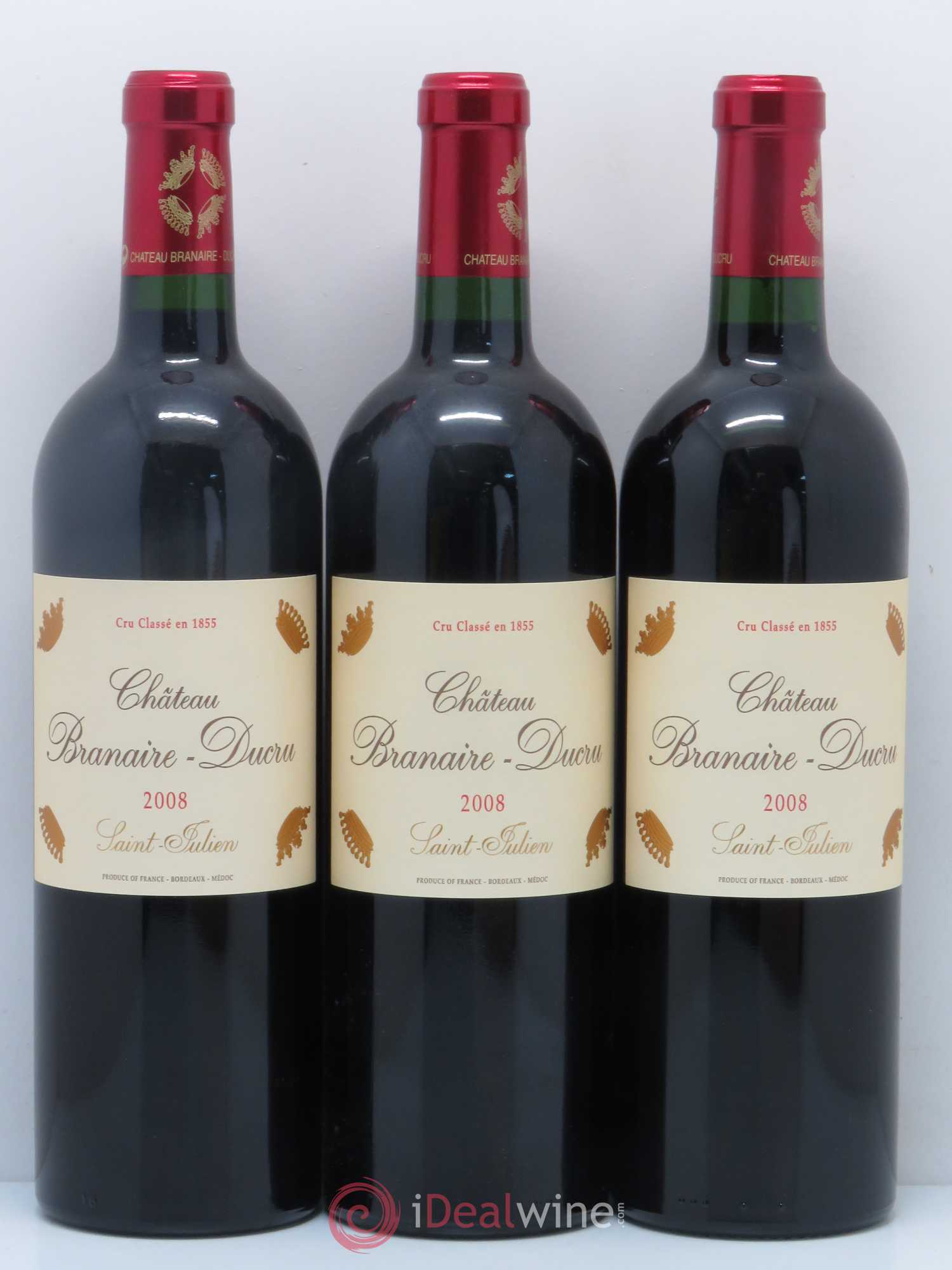 Château Branaire Ducru 4ème Grand Cru Classé 2008 - Lot de 6 bouteilles - 2