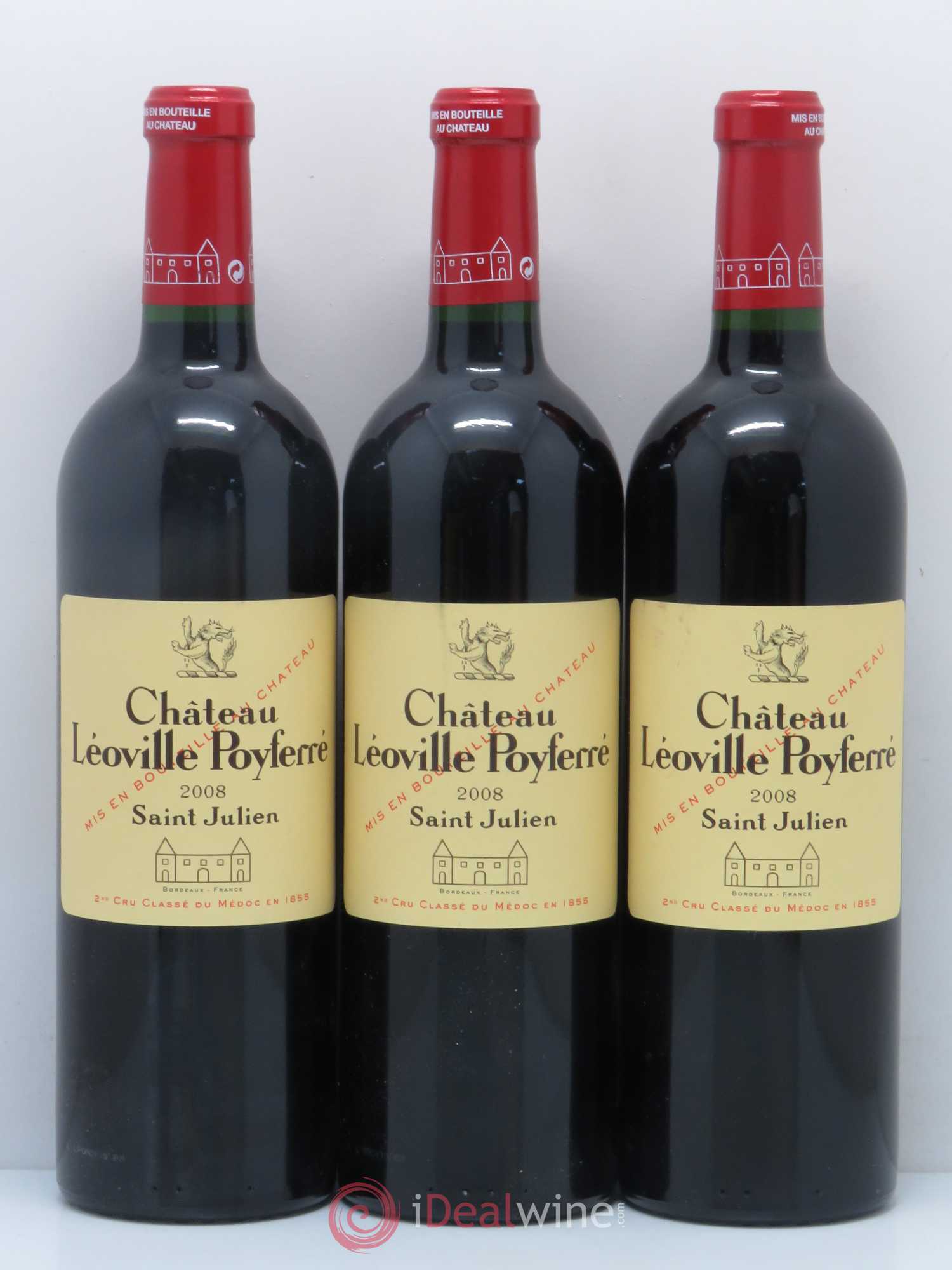 Château Léoville Poyferré 2ème Grand Cru Classé 2008 - Lot de 6 bouteilles - 2