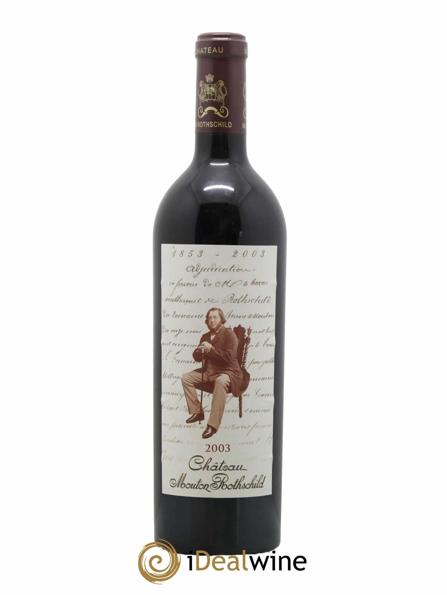 Château Mouton Rothschild 1er Grand Cru Classé 2003 - Lot de 1 bouteille - 1