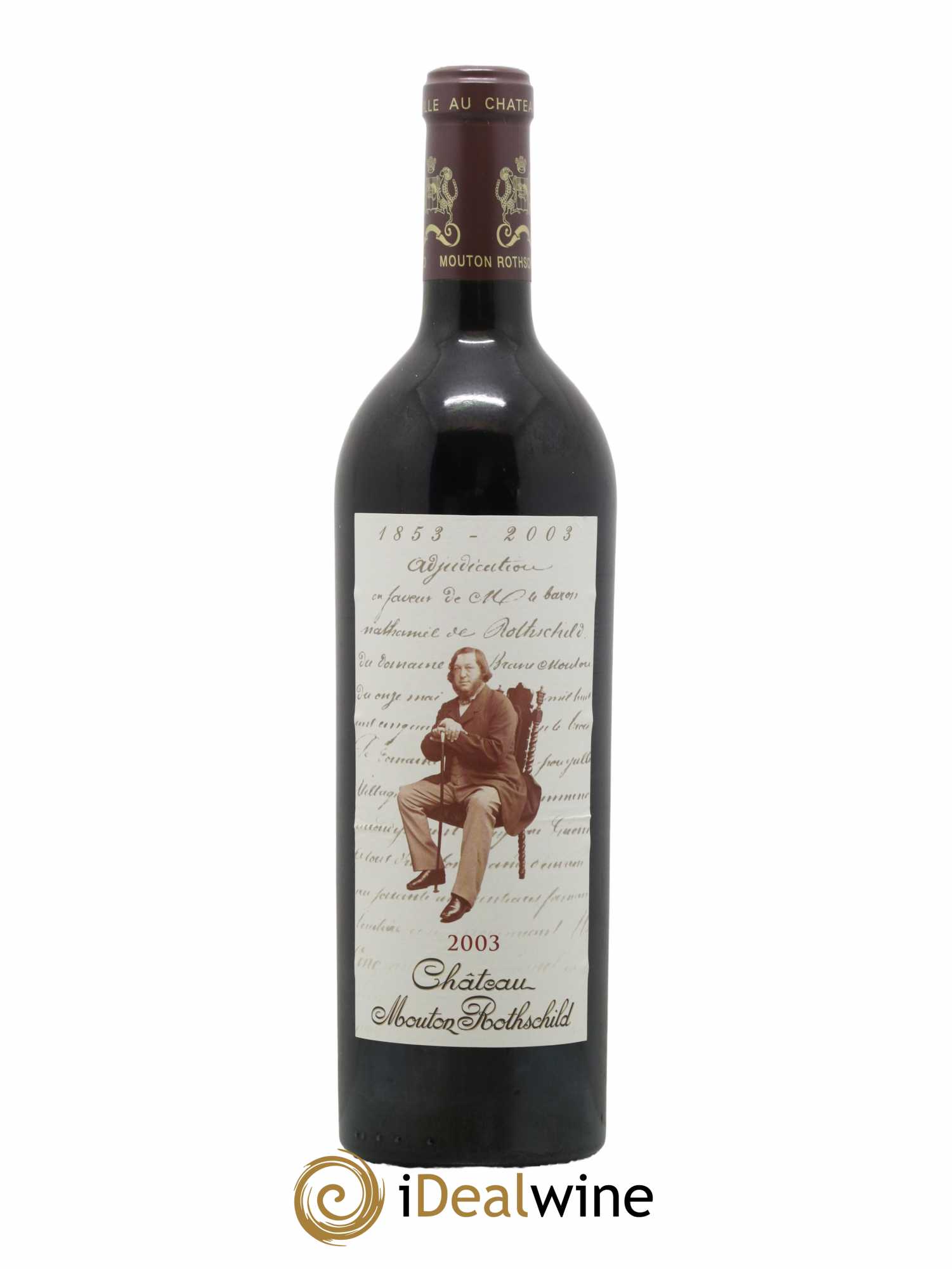 Château Mouton Rothschild 1er Grand Cru Classé 2003 - Lot de 1 bouteille - 1