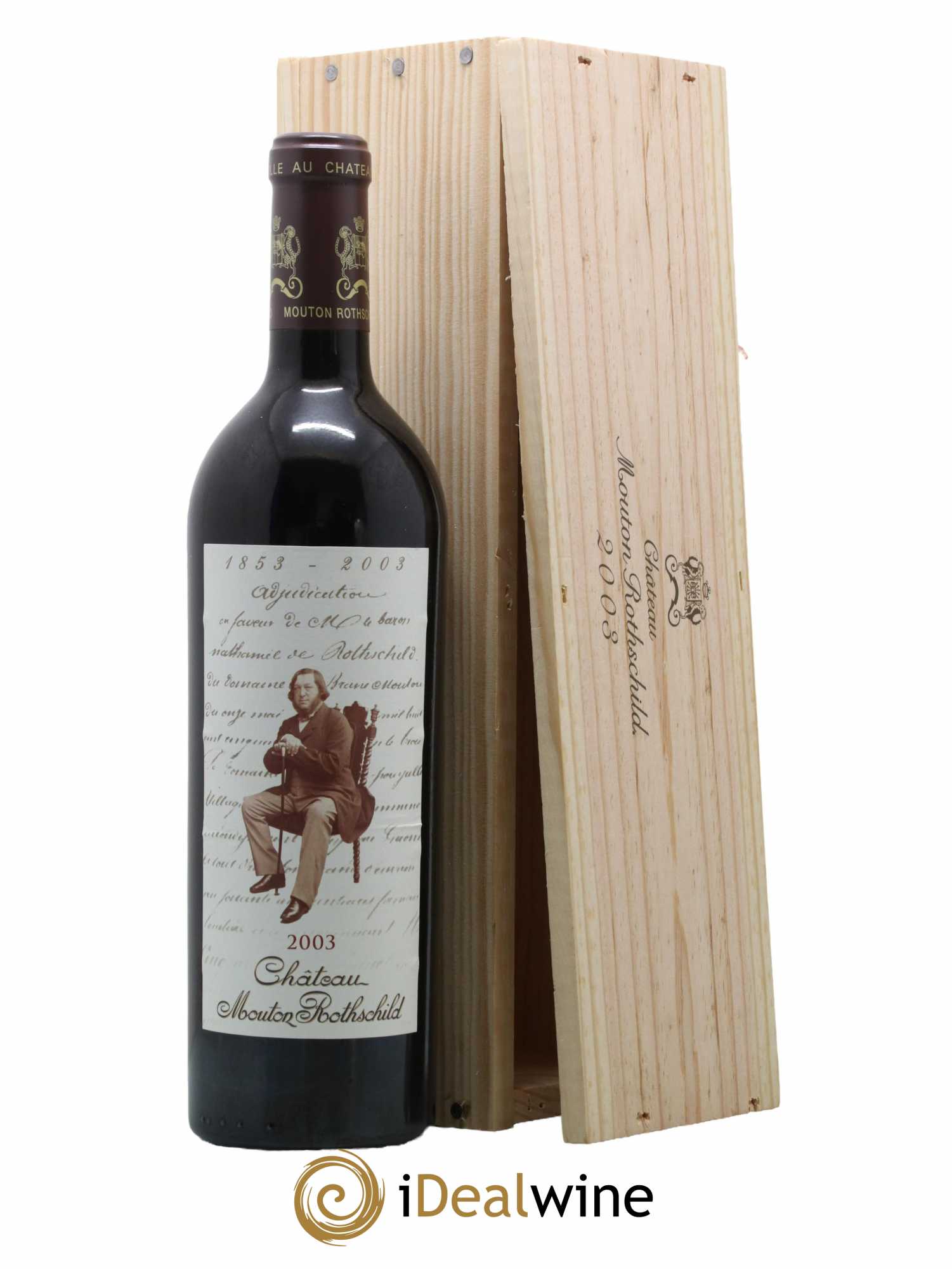 Château Mouton Rothschild 1er Grand Cru Classé 2003 - Lot de 1 bouteille - 0