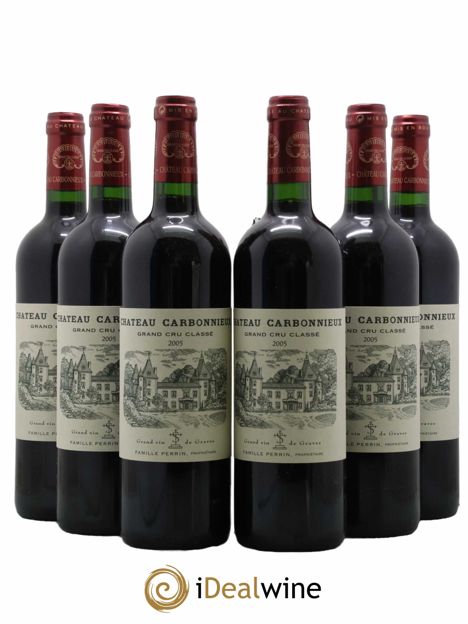Château Carbonnieux Cru Classé de Graves 2005 - Lot de 6 bouteilles - 0
