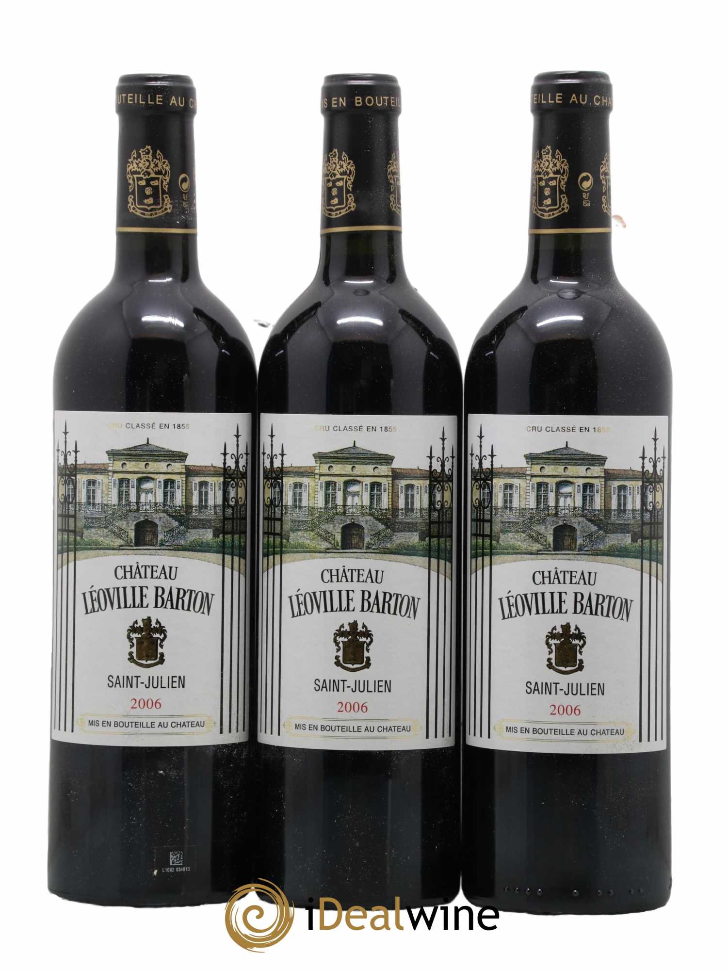 Château Léoville Barton 2ème Grand Cru Classé 2006 - Lot de 3 bouteilles - 0