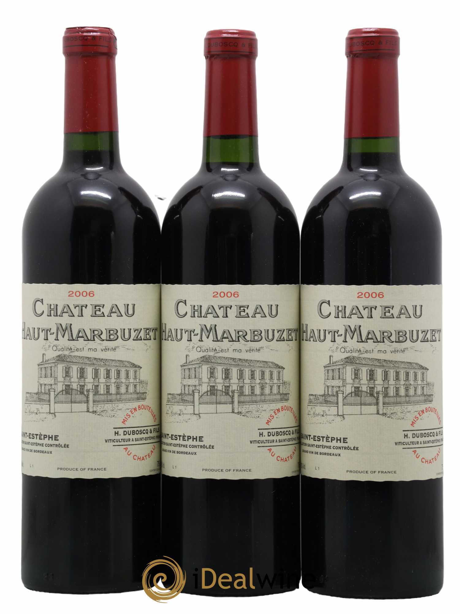Château Haut Marbuzet 2006 - Lot de 3 bouteilles - 0