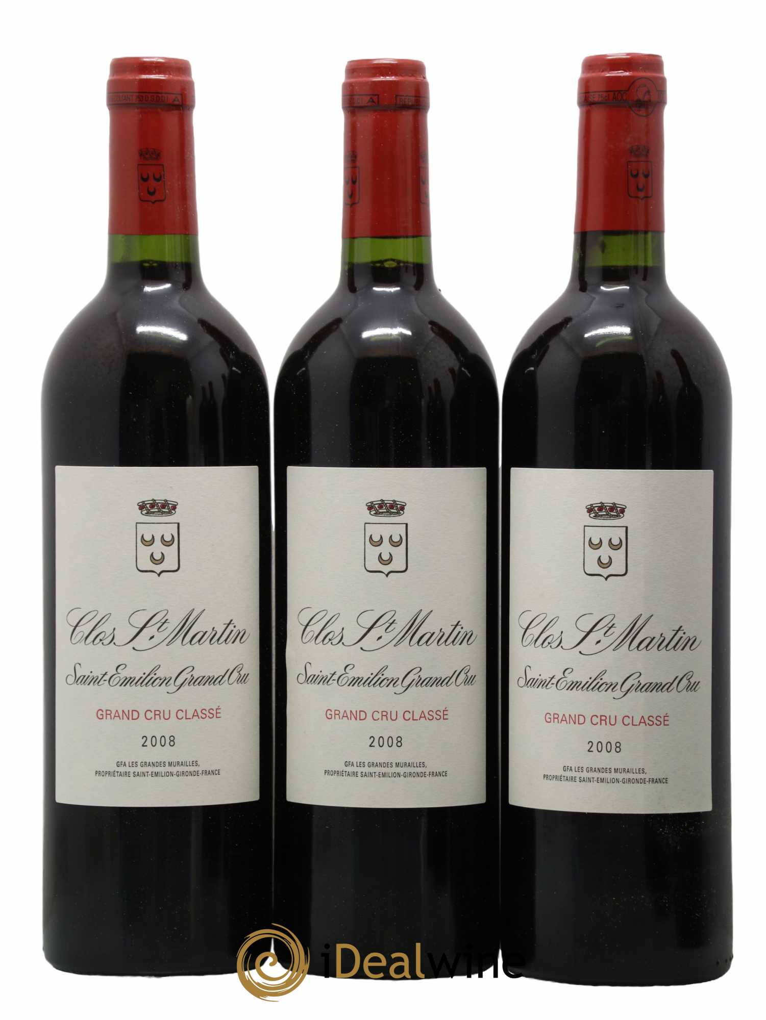 Clos Saint Martin Grand Cru Classé 2008 - Lot de 6 bouteilles - 1