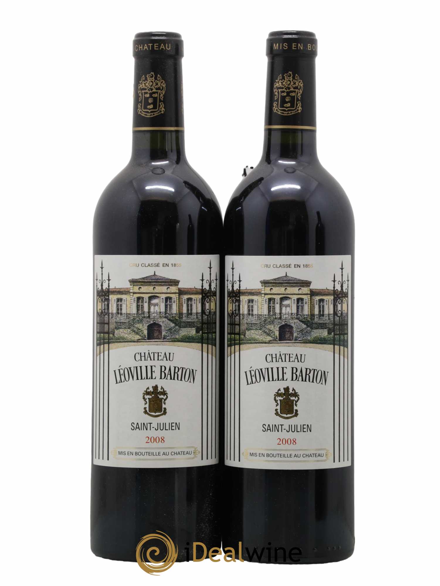 Château Léoville Barton 2ème Grand Cru Classé 2008 - Lot de 2 bouteilles - 0
