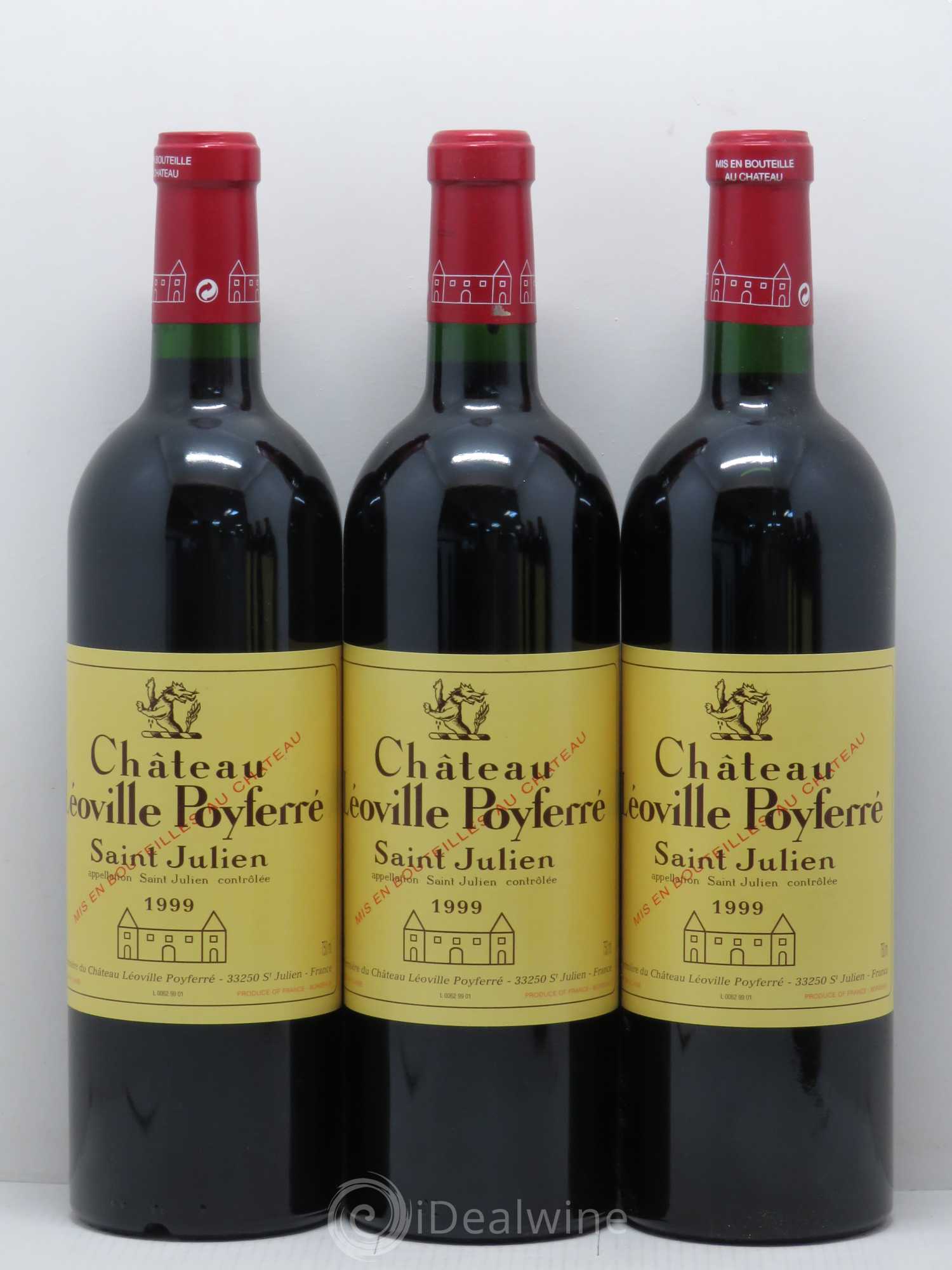 Château Léoville Poyferré 2ème Grand Cru Classé 1999 - Lot de 6 bouteilles - 1