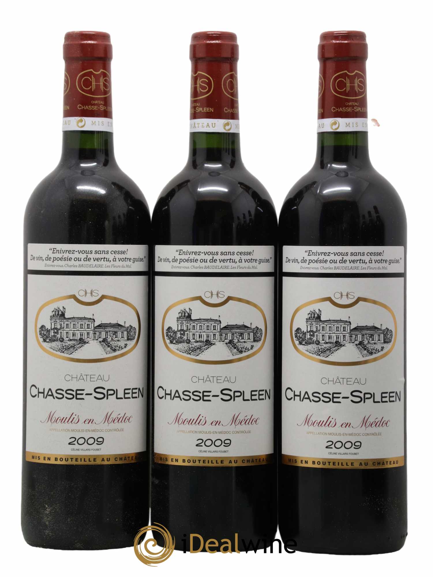 Château Chasse Spleen 2009 - Lot de 6 bouteilles - 1