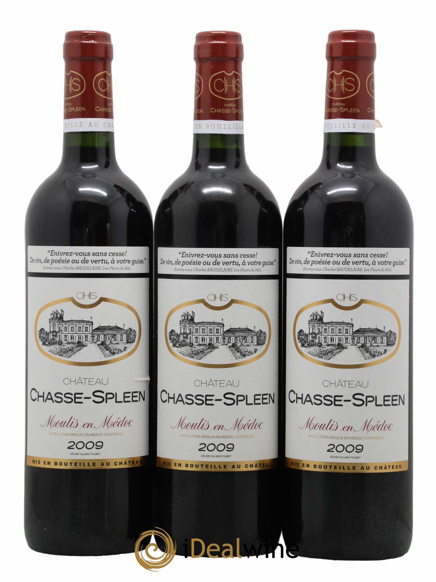 Château Chasse Spleen 2009 - Lot de 6 bouteilles - 2