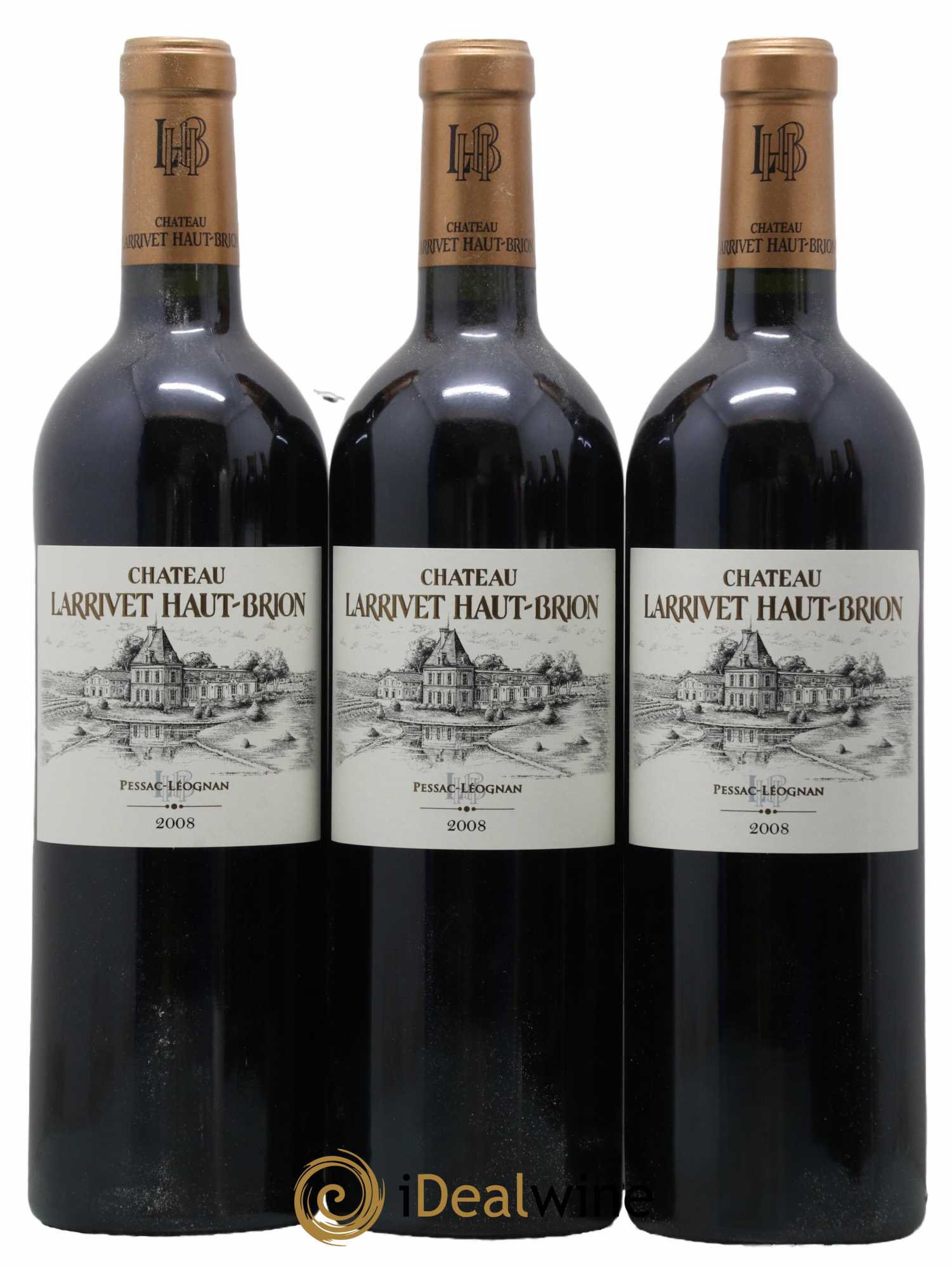 Château Larrivet Haut-Brion 2008 - Lot de 6 bouteilles - 1