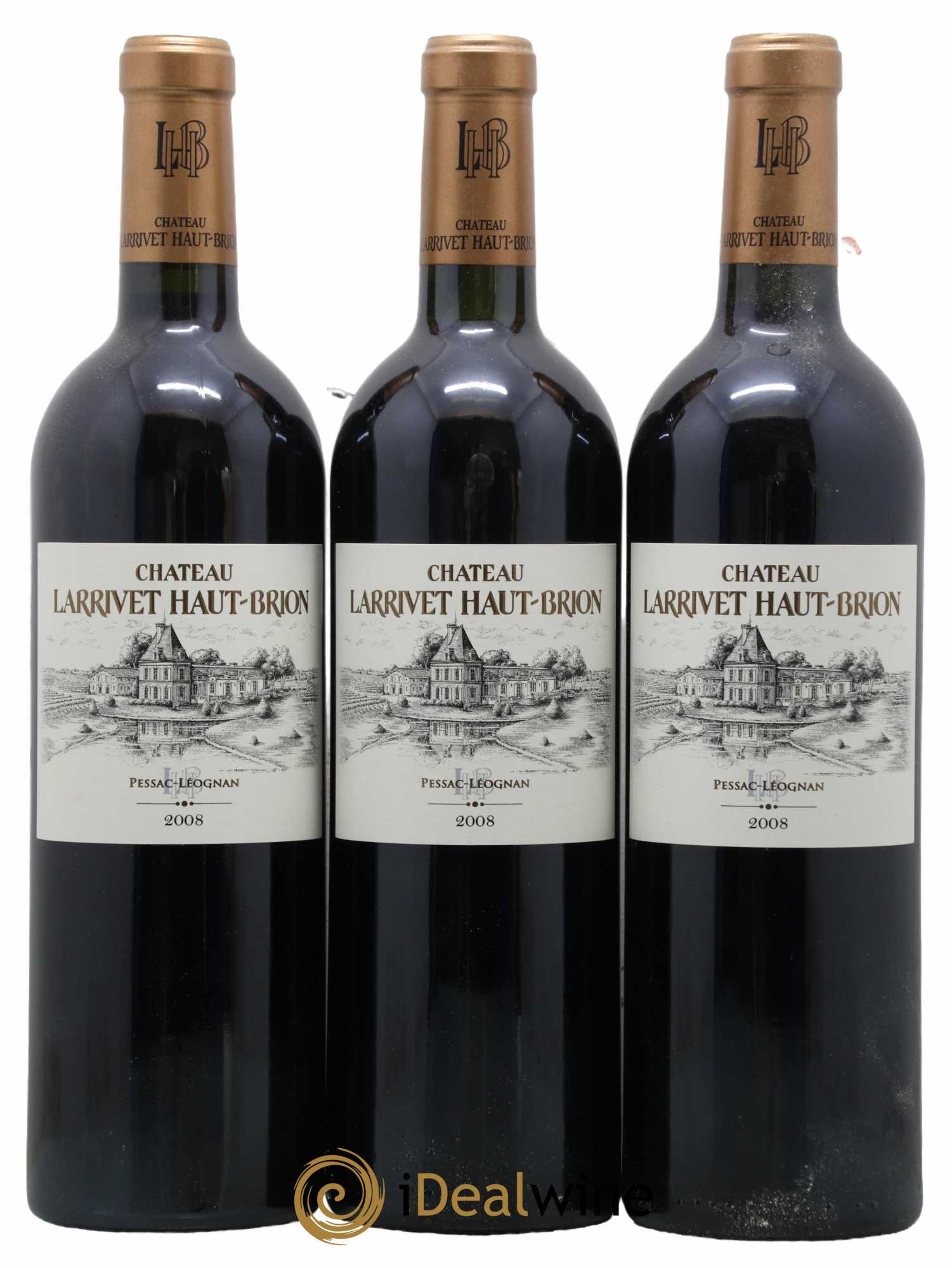 Château Larrivet Haut-Brion 2008 - Lot de 6 bouteilles - 2
