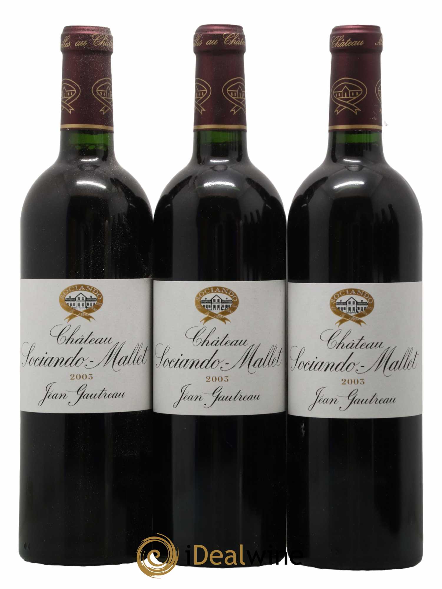 Château Sociando Mallet 2003 - Lot de 6 bouteilles - 1