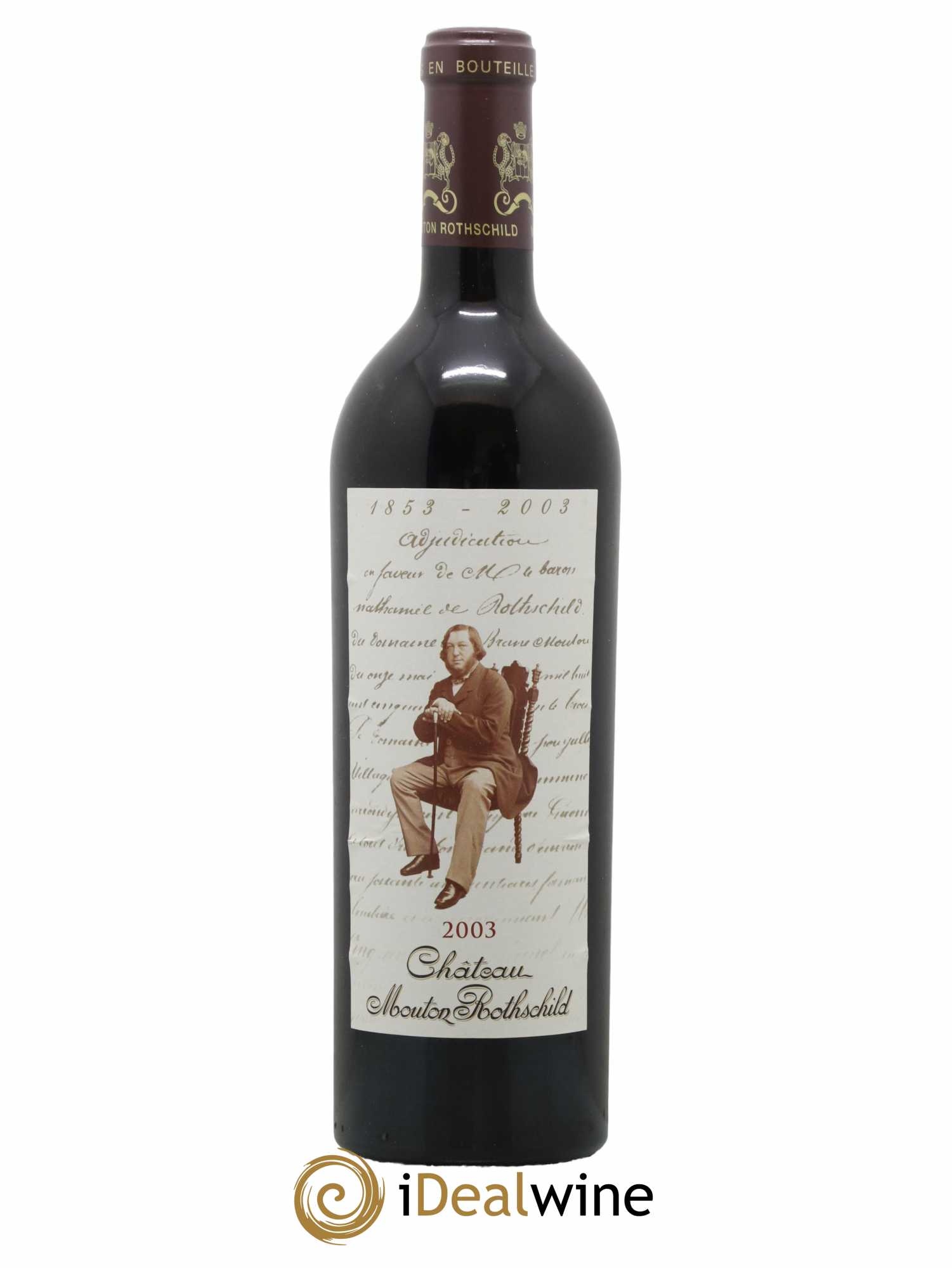 Château Mouton Rothschild 1er Grand Cru Classé 2003 - Lot de 1 bouteille - 0
