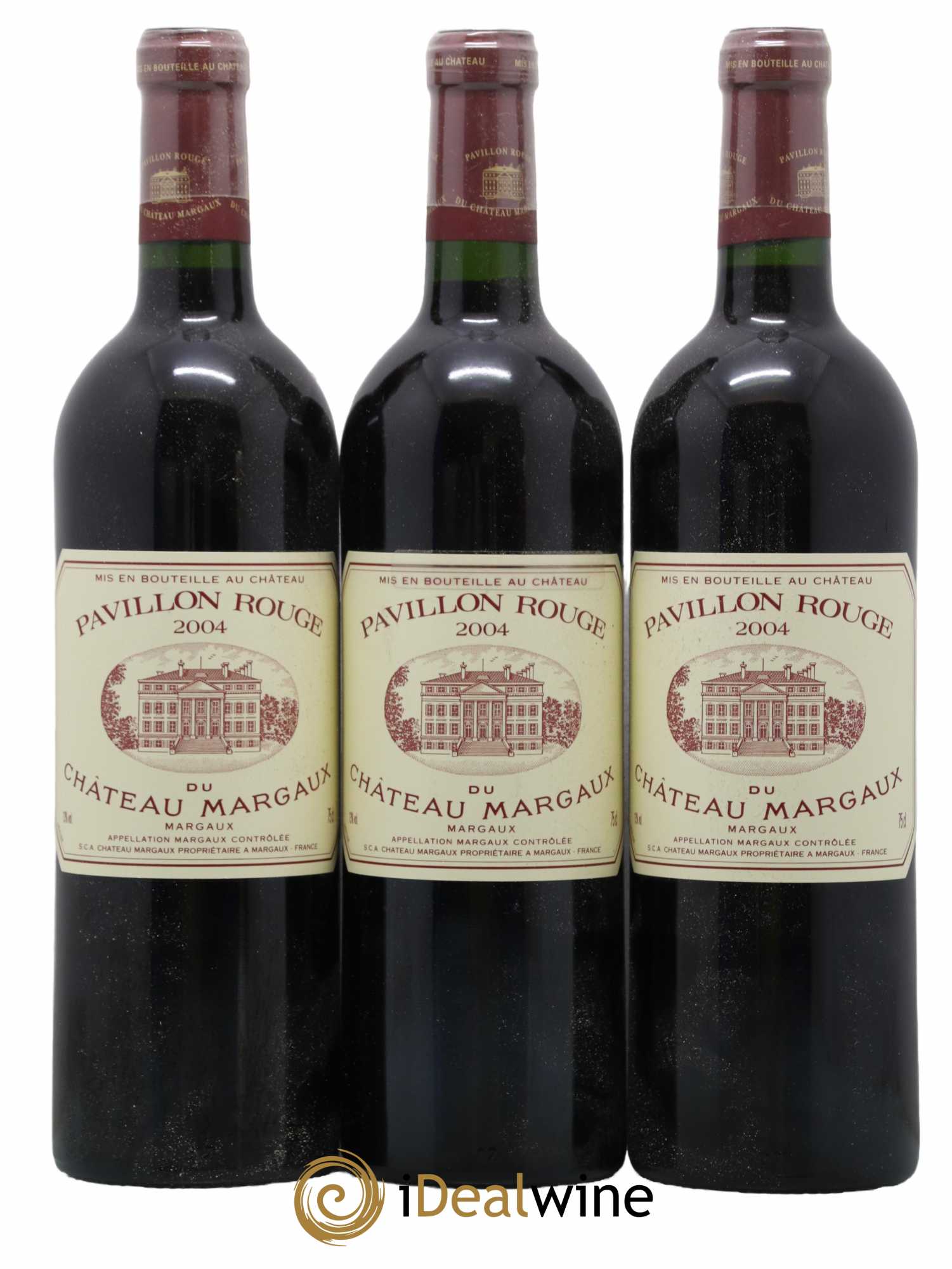 Pavillon Rouge du Château Margaux Second Vin 2004 - Lot de 3 bouteilles - 0
