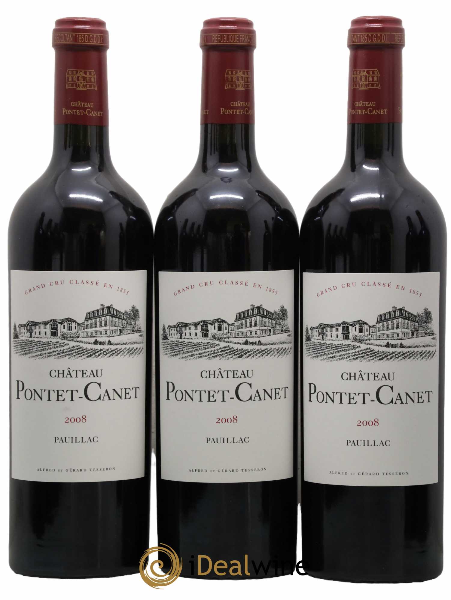 Château Pontet Canet 5ème Grand Cru Classé 2008 - Lot de 12 bouteilles - 2