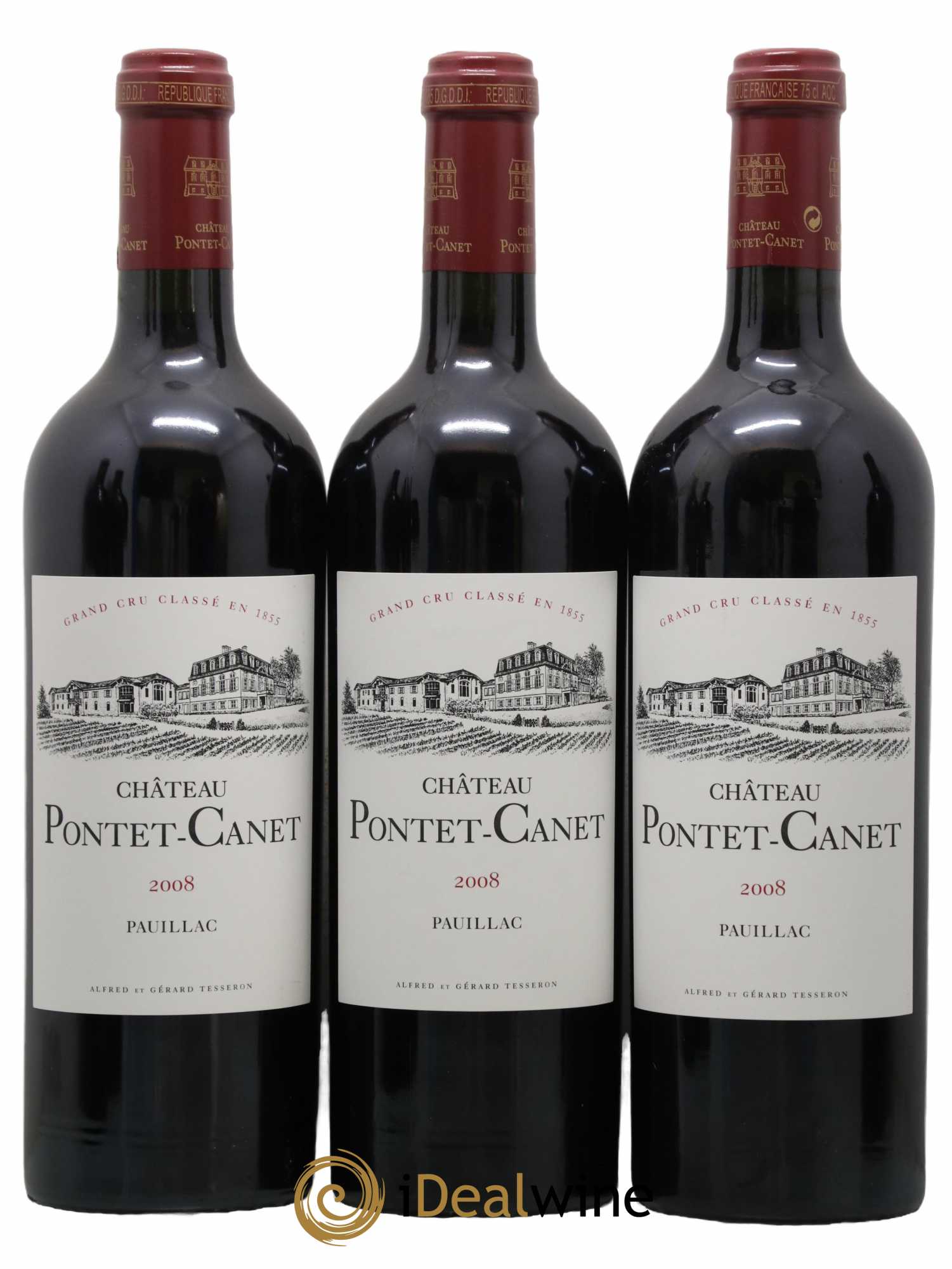 Château Pontet Canet 5ème Grand Cru Classé 2008 - Lot de 12 bouteilles - 3