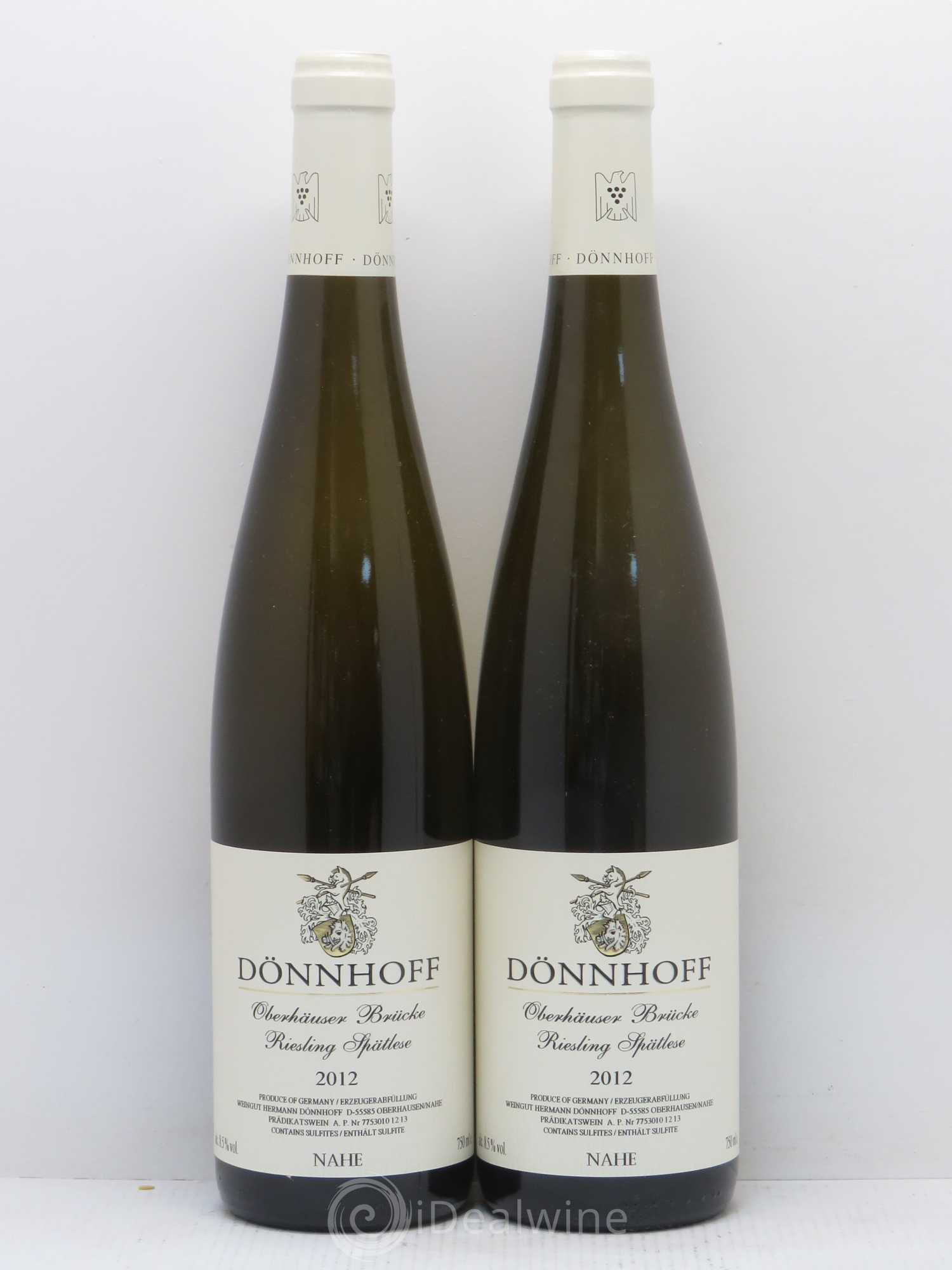 Riesling Weingut Dönnhoff Oberhauser Brucke Spatlese 2012 - Posten von 2 Flaschen - 0