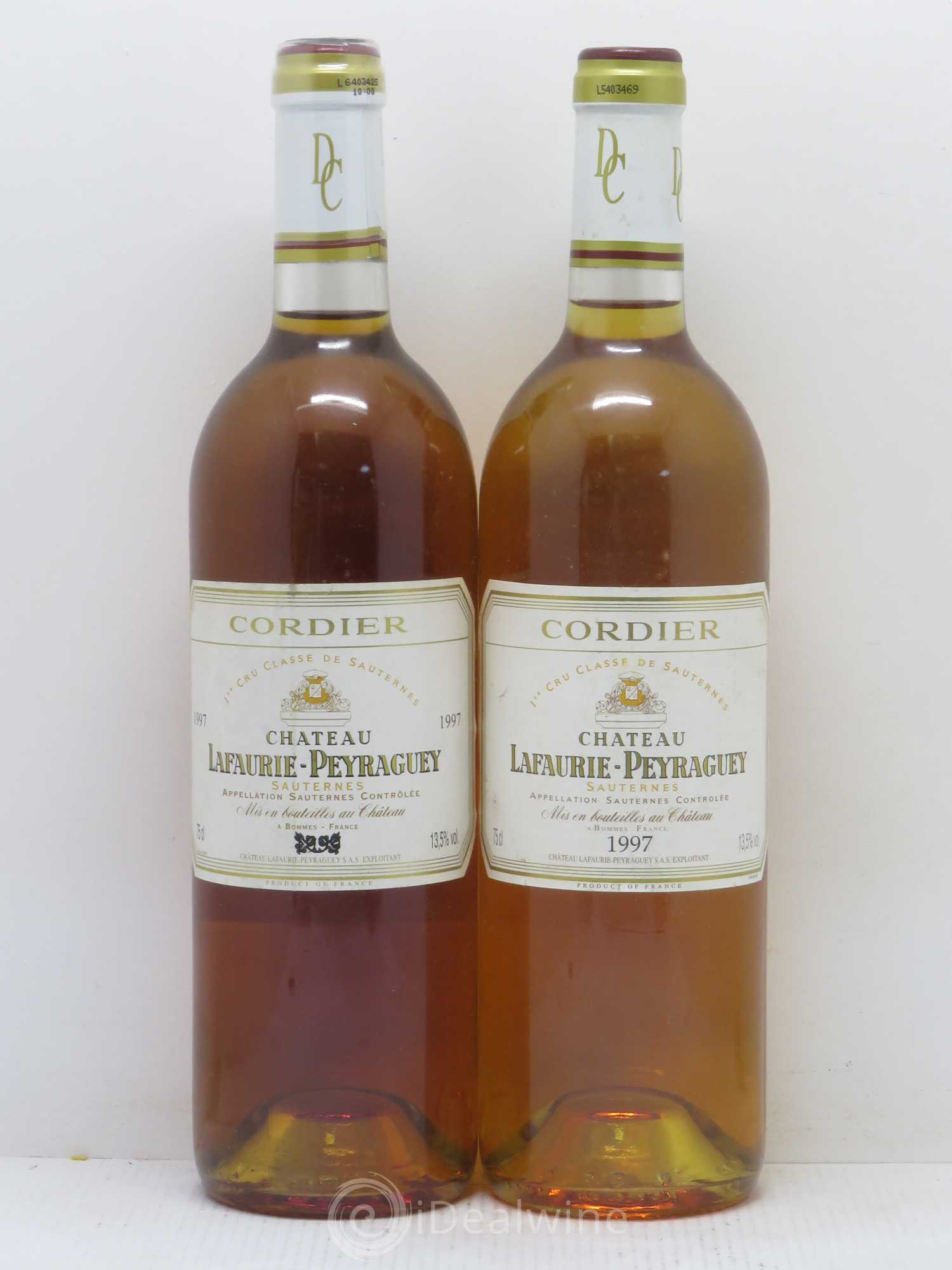 Château Lafaurie-Peyraguey 1er Grand Cru Classé 1997 - Lotto di 2 bottiglie - 0