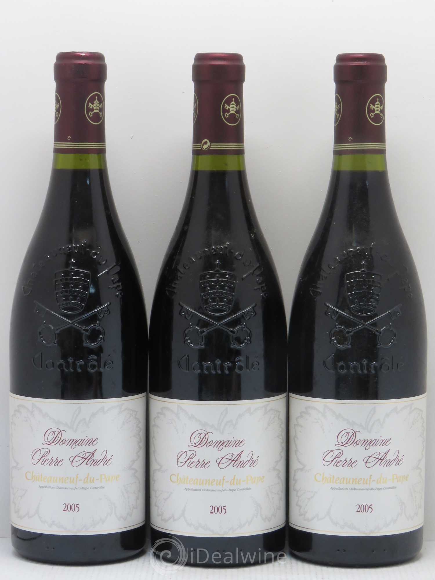 Châteauneuf-du-Pape Pierre André (Domaine) 2005 - Lot de 3 bouteilles - 0