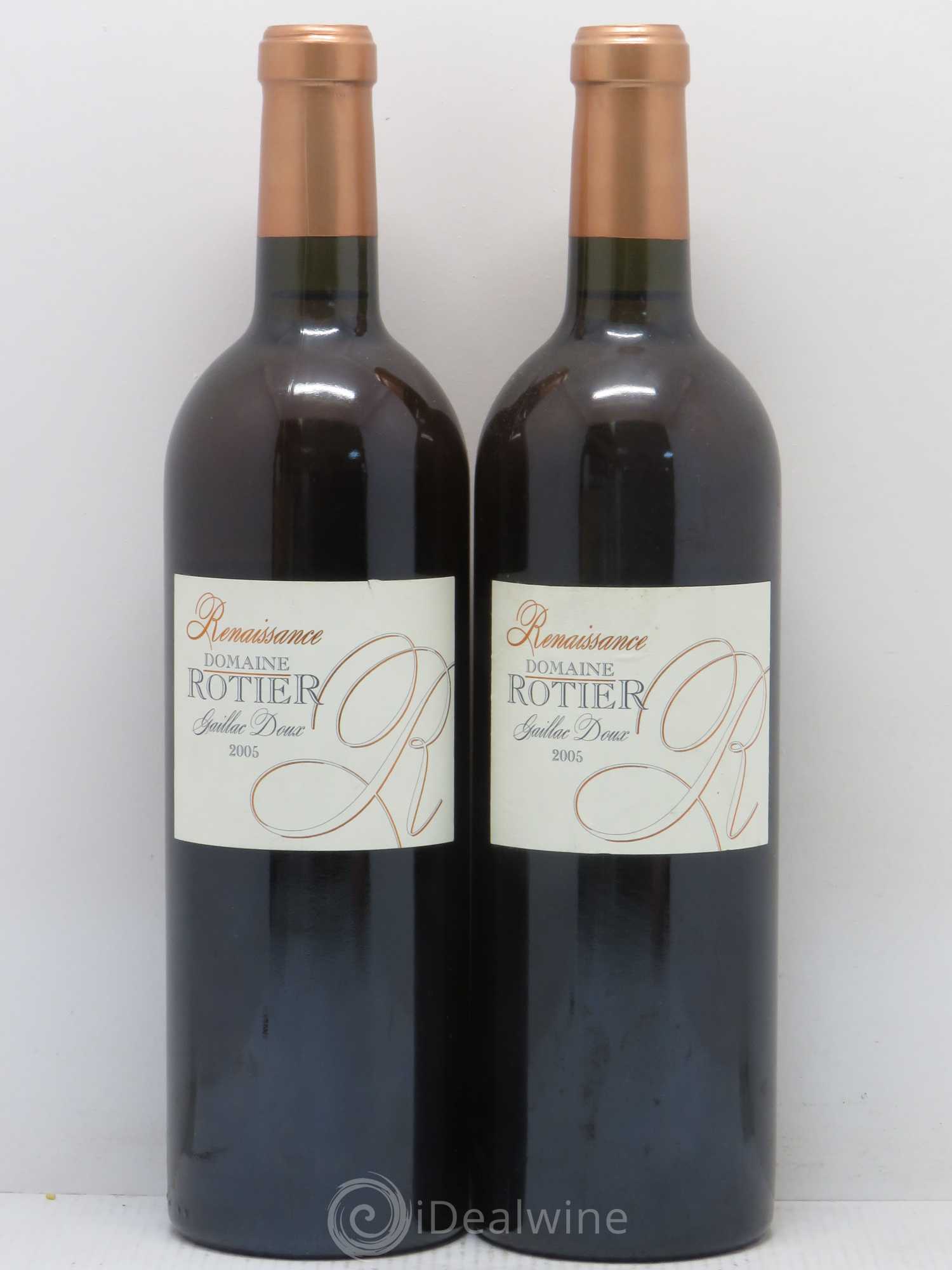 Divers Gaillac Doux cuvée Renaissance Domaine Rotier (sans prix de réserve) 2005 - Posten von 2 Flaschen - 0