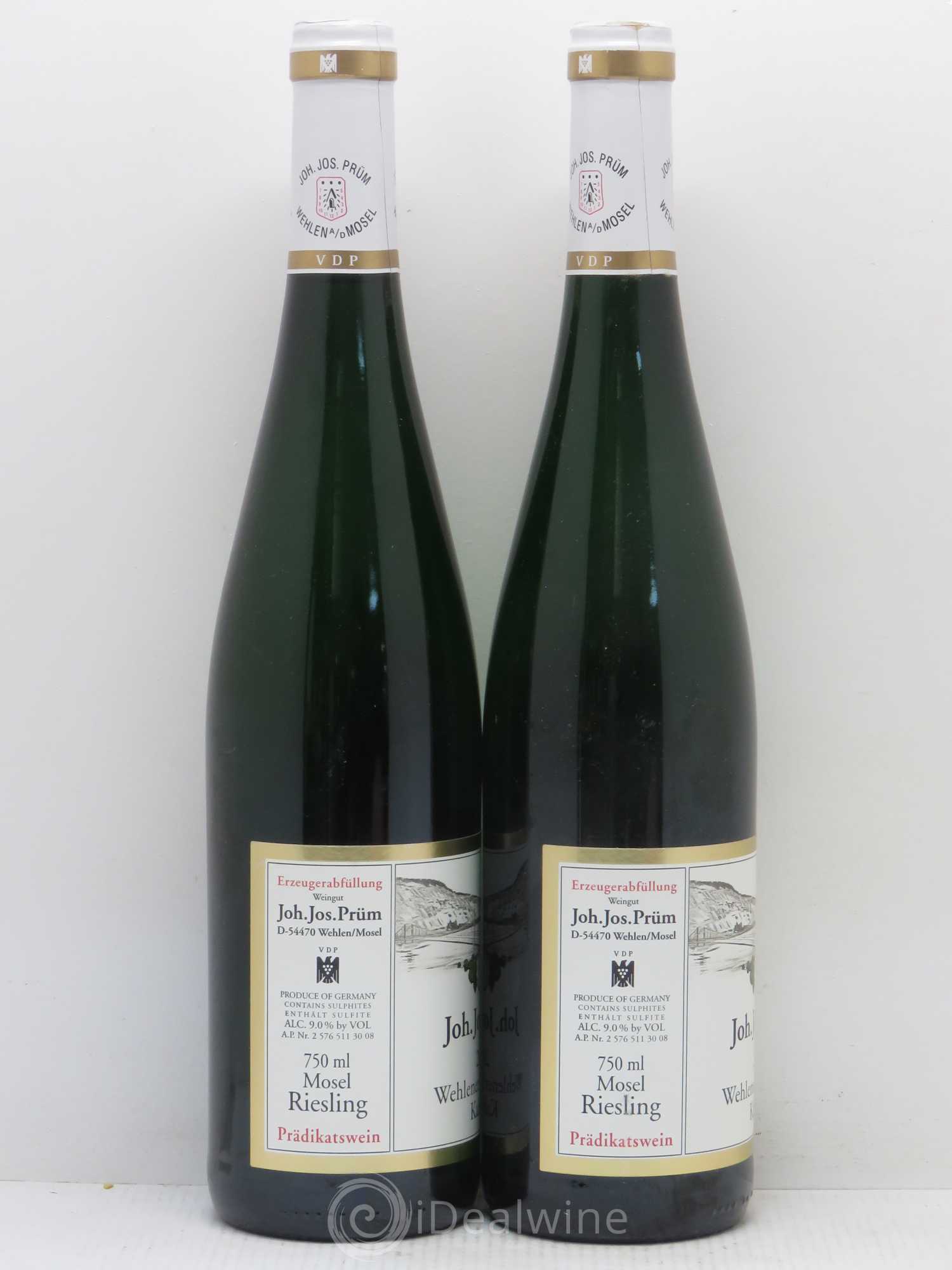 Riesling Joh. Jos. Prum Wehlener Sonnenuhr Kabinett 2007 - Lot de 2 bouteilles - 1