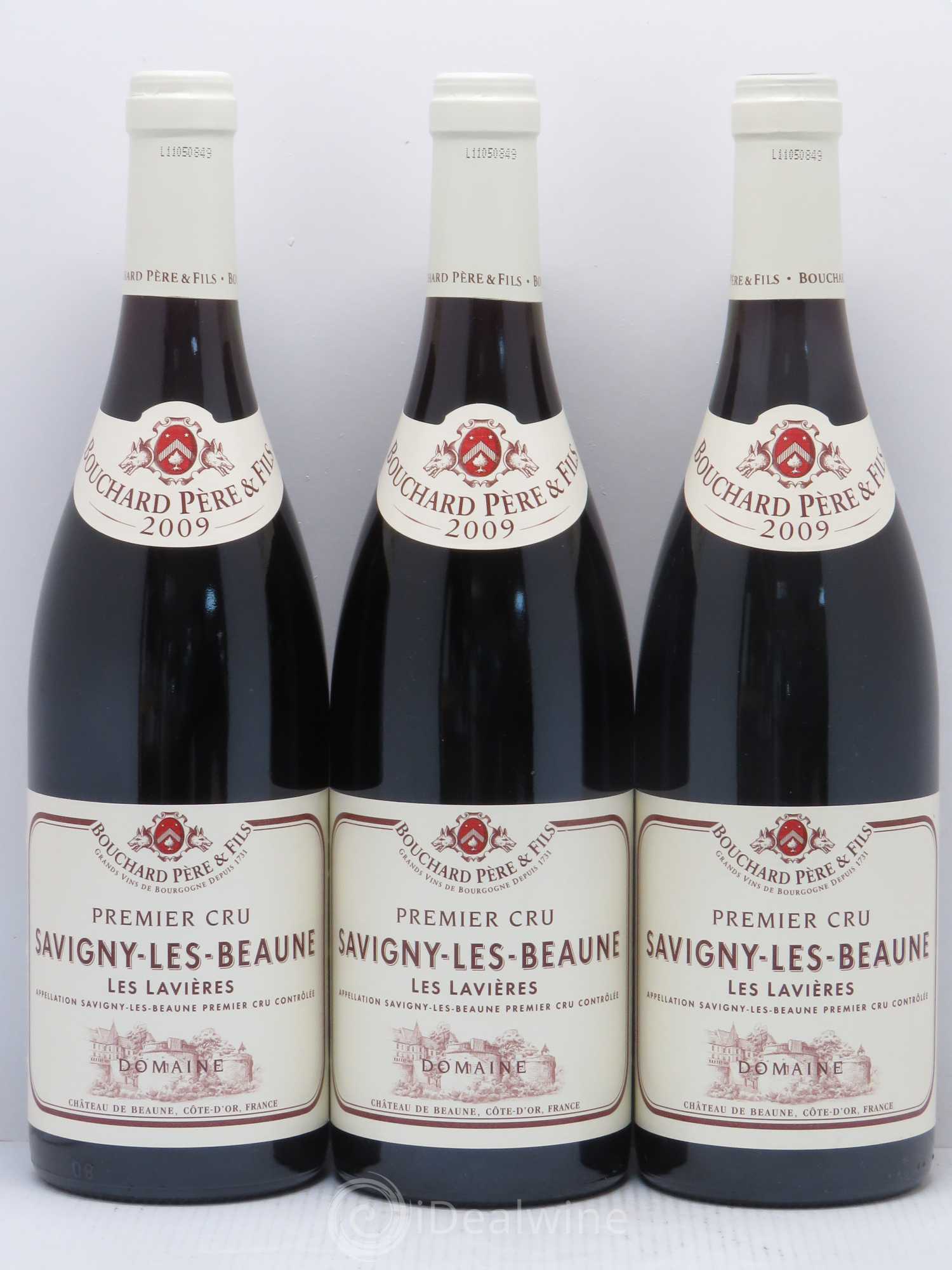 Savigny-lès-Beaune 1er Cru Les Lavières Bouchard Père & Fils 2009 - Lot de 3 bouteilles - 0