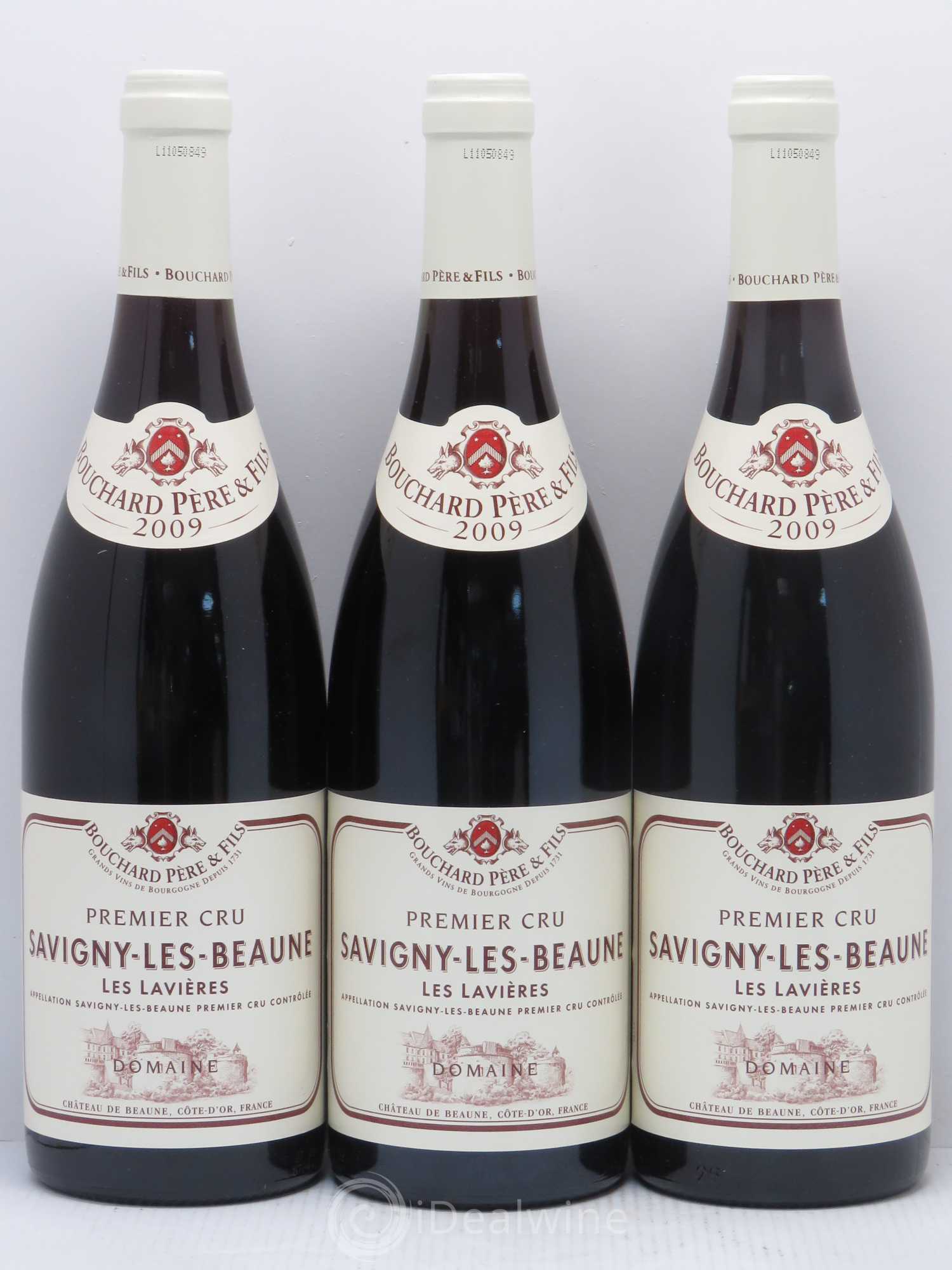 Savigny-lès-Beaune 1er Cru Les Lavières Bouchard Père & Fils 2009 - Lot de 3 bouteilles - 0
