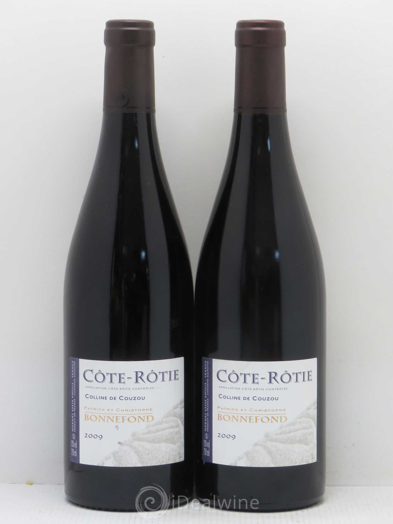 Côte-Rôtie Colline de Couzou Domaine Bonnefond 2009 - Lot de 2 bouteilles - 0
