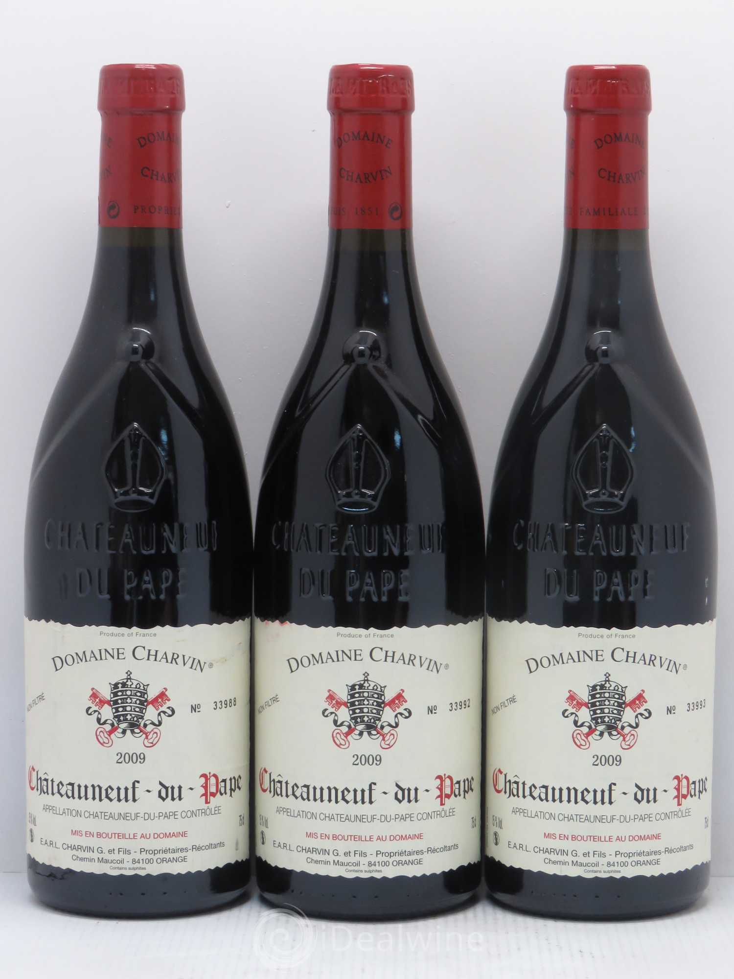 Châteauneuf-du-Pape Charvin (Domaine) 2009 - Lot de 3 bouteilles - 0