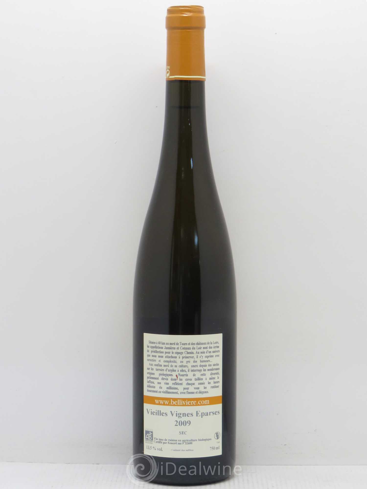 Coteaux du Loir Vieilles Vignes Eparses Domaine de Bellivière 2009 - Lot de 1 bouteille - 1